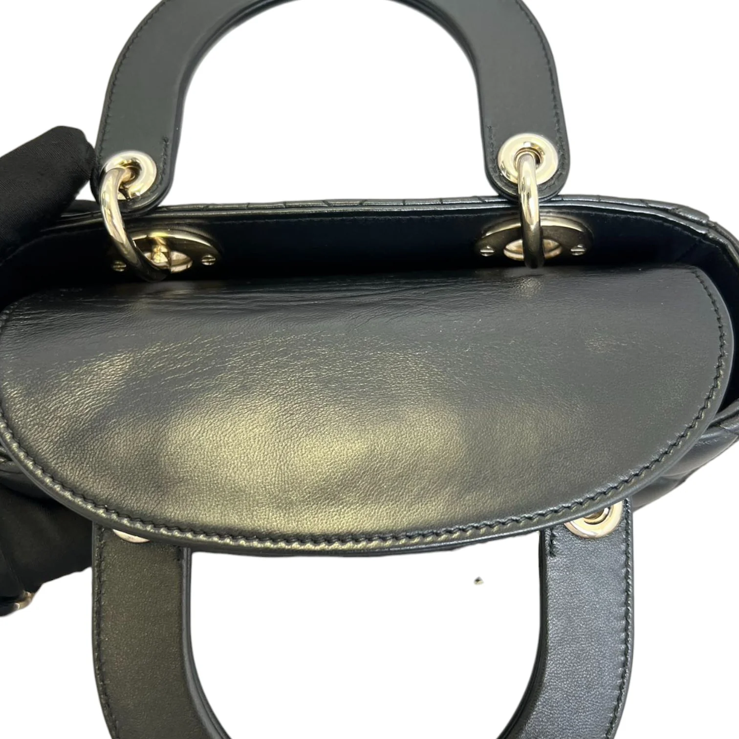 My ABCDior Lady Dior Lambskin Cannage Black GHW - Image 20