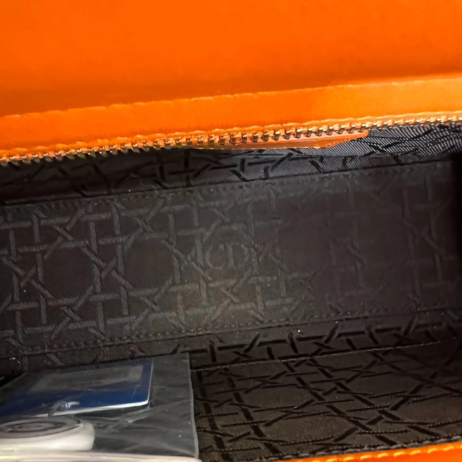 My ABCDior Lady Dior Small Lambskin Orange GHW - Image 26