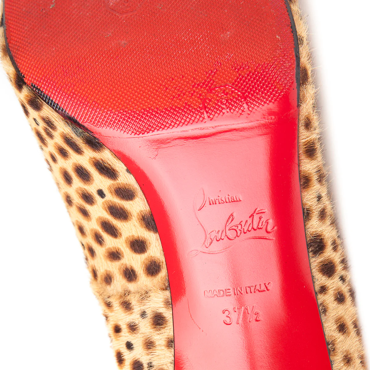 Leopard Print 80 Pumps - Image 4