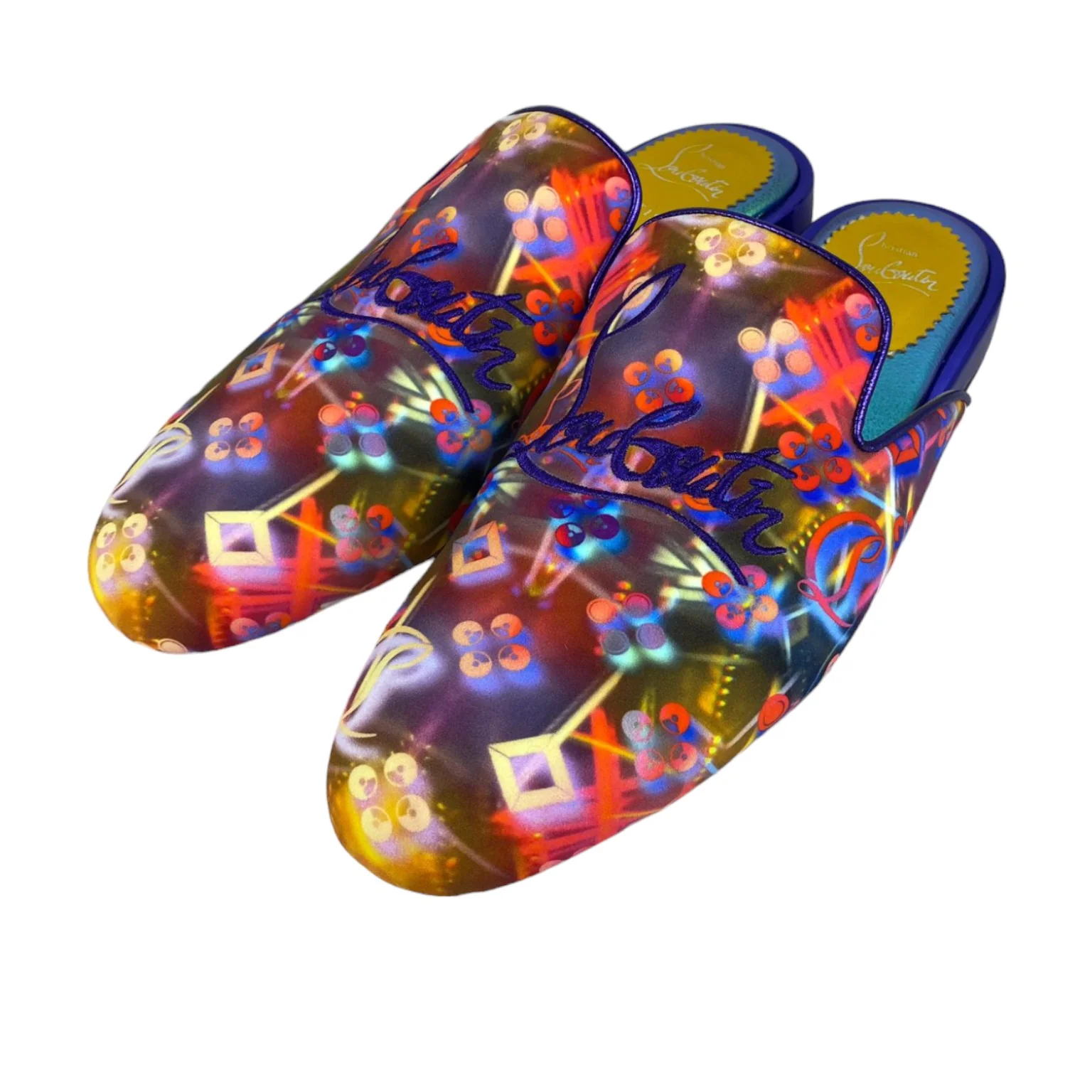 Neo Disco Flat Mules Navy Coolito Size 38.5 - Image 5