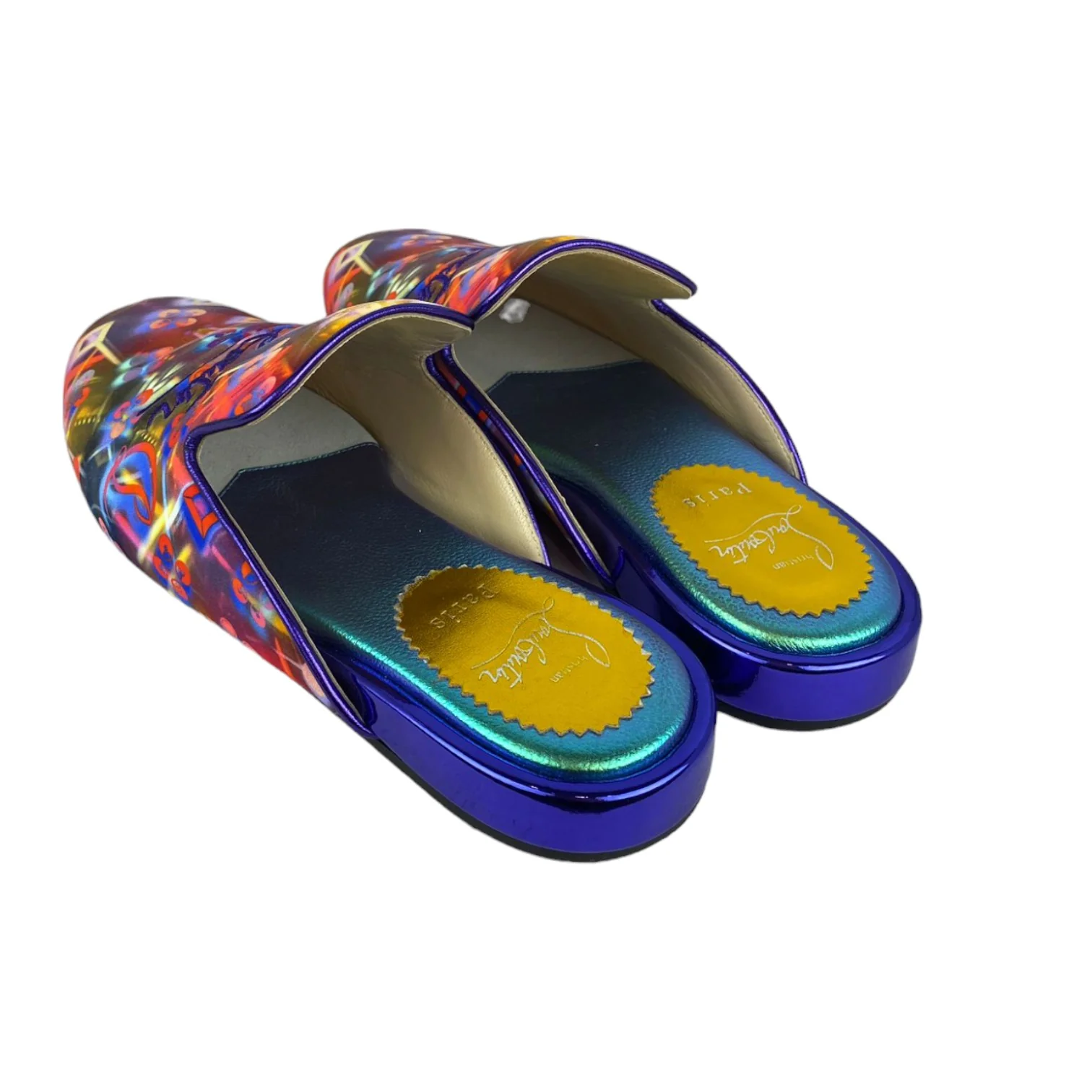 Neo Disco Flat Mules Navy Coolito Size 38.5 - Image 8