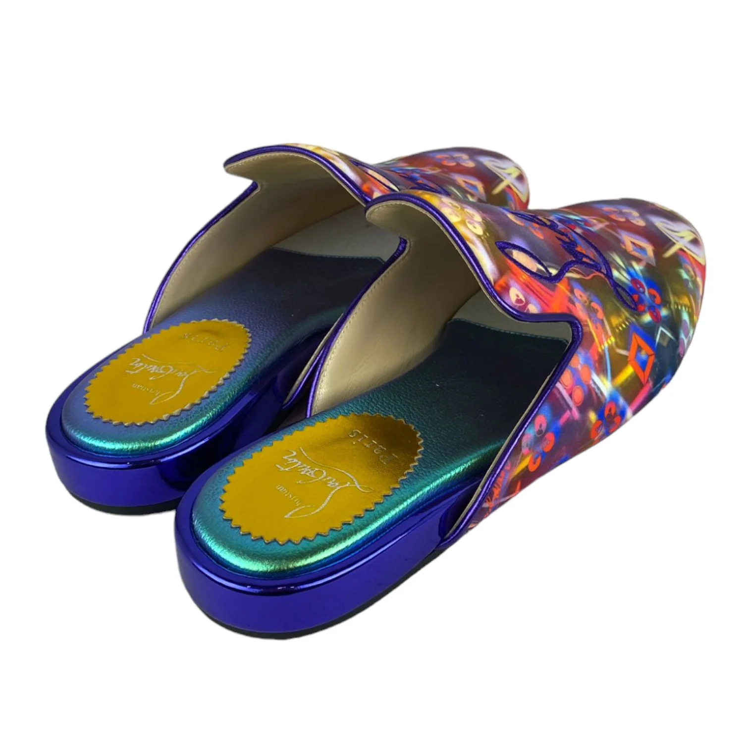 Neo Disco Flat Mules Navy Coolito Size 38.5 - Image 9
