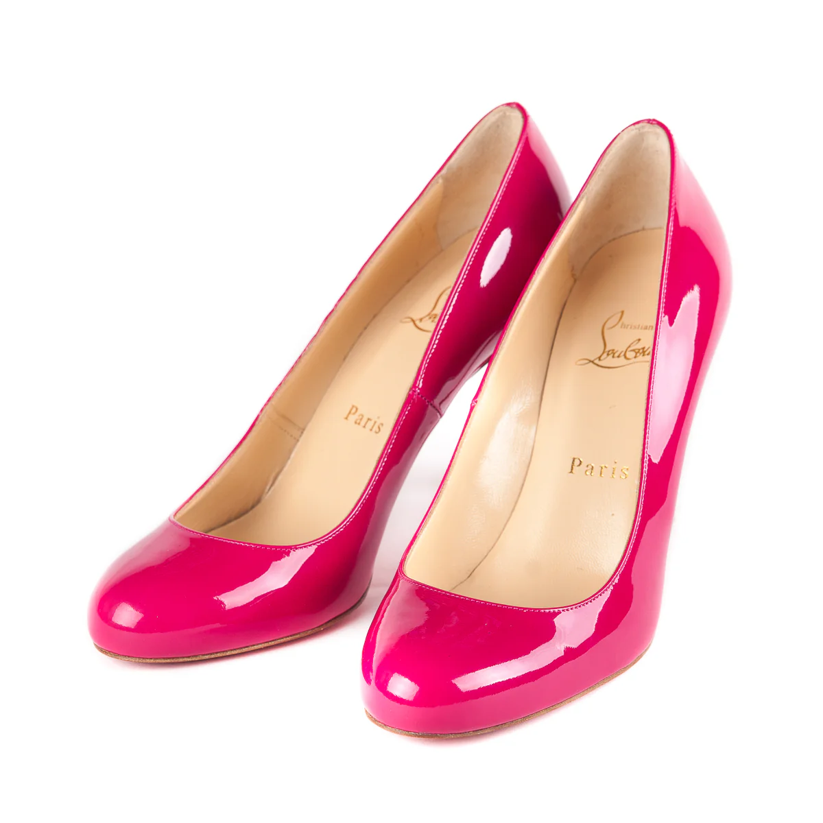 Simple Patent Leather 80 Pump, Fuchsia - Image 4