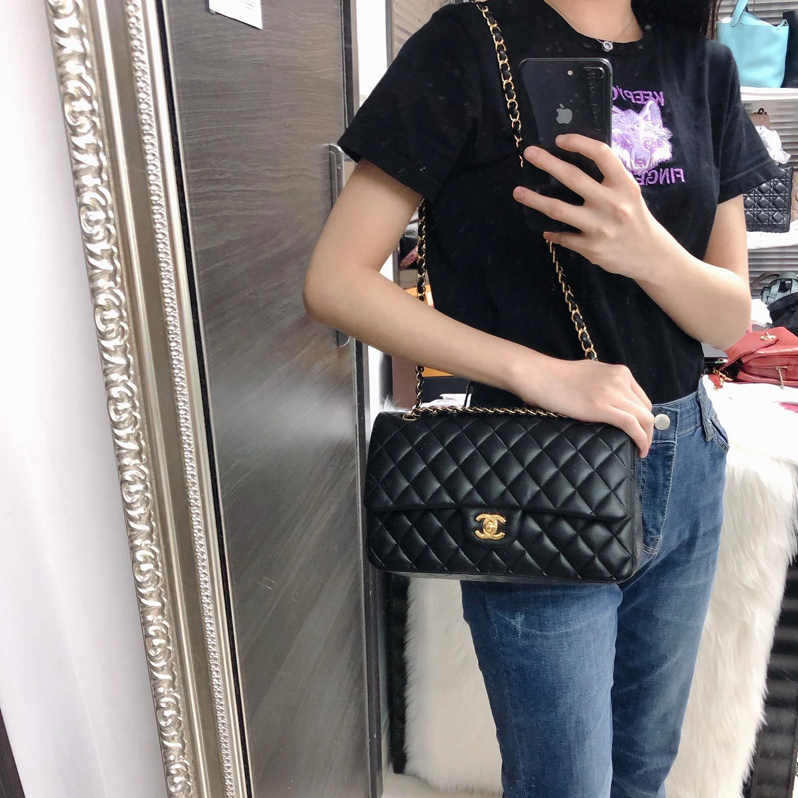 Classic Flap Black Medium Lambskin GHW - Image 27