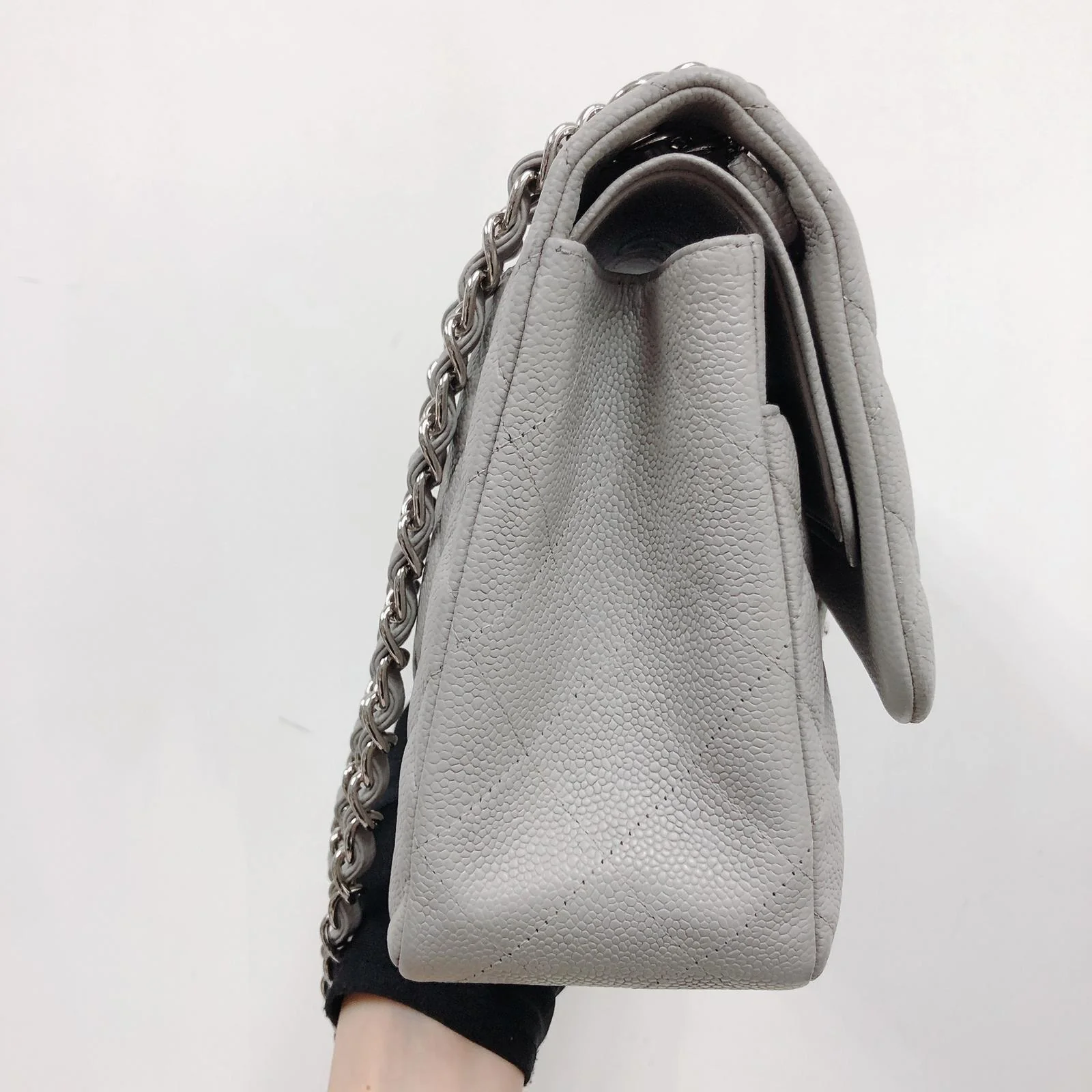 Classic Double Flap Jumbo Grey - Image 10