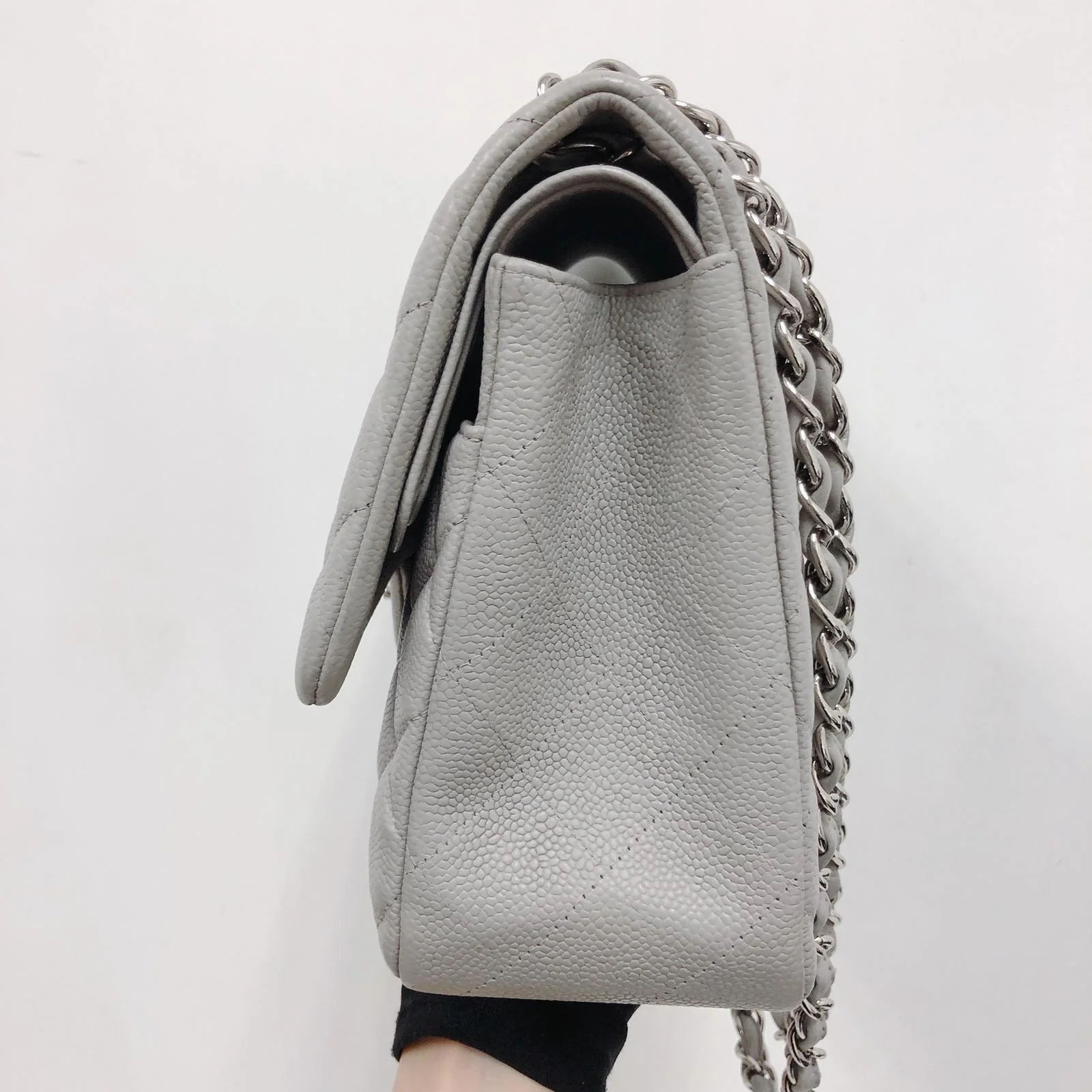 Classic Double Flap Jumbo Grey - Image 12