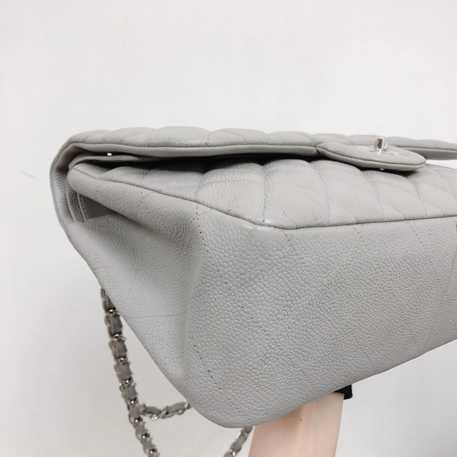 Classic Double Flap Jumbo Grey - Image 17