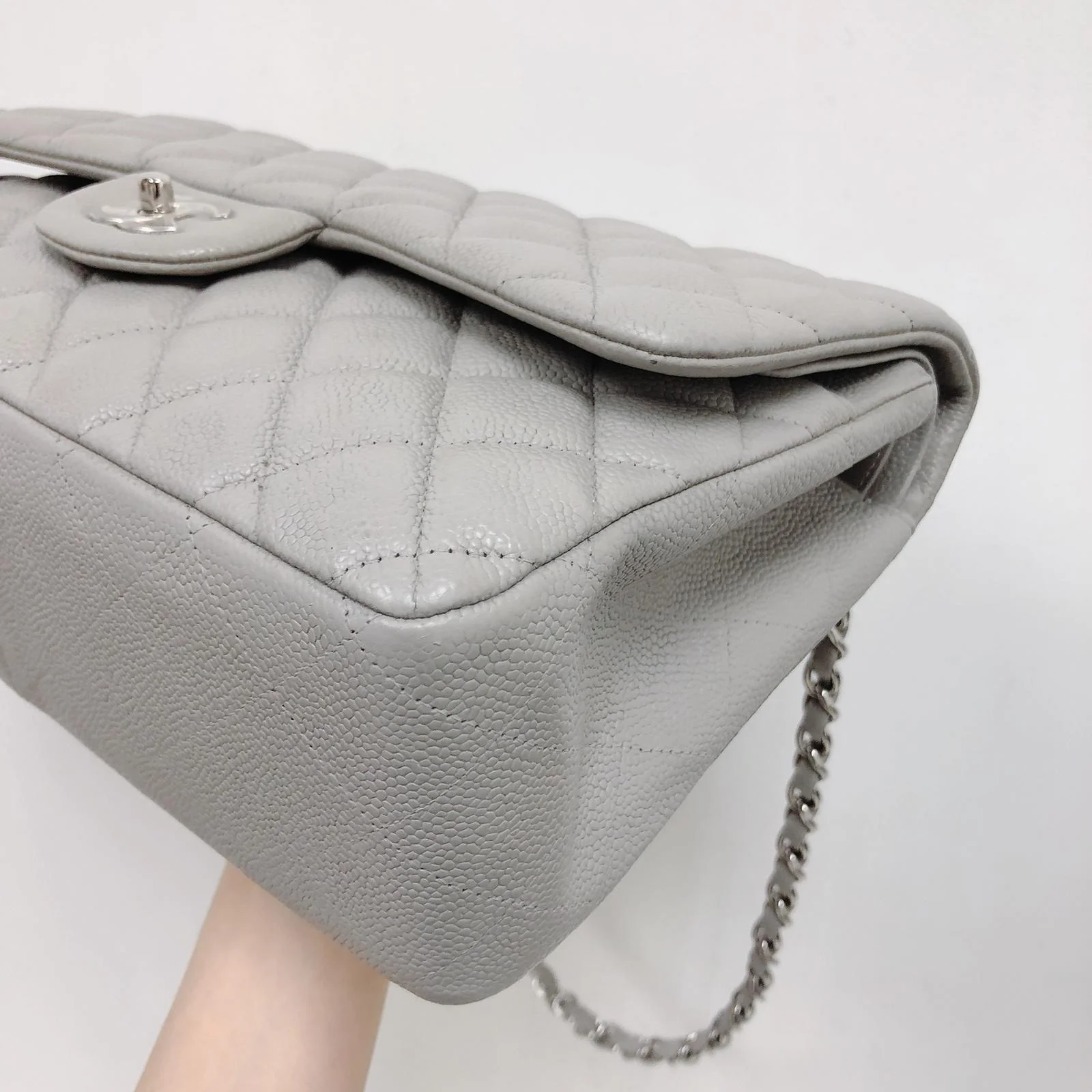 Classic Double Flap Jumbo Grey - Image 18