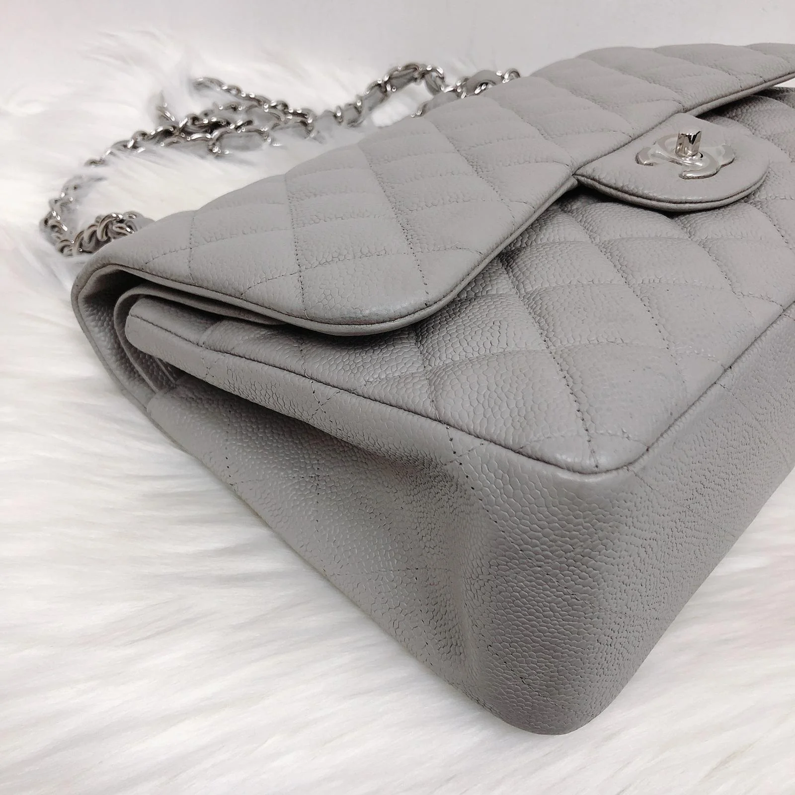 Classic Double Flap Jumbo Grey - Image 19