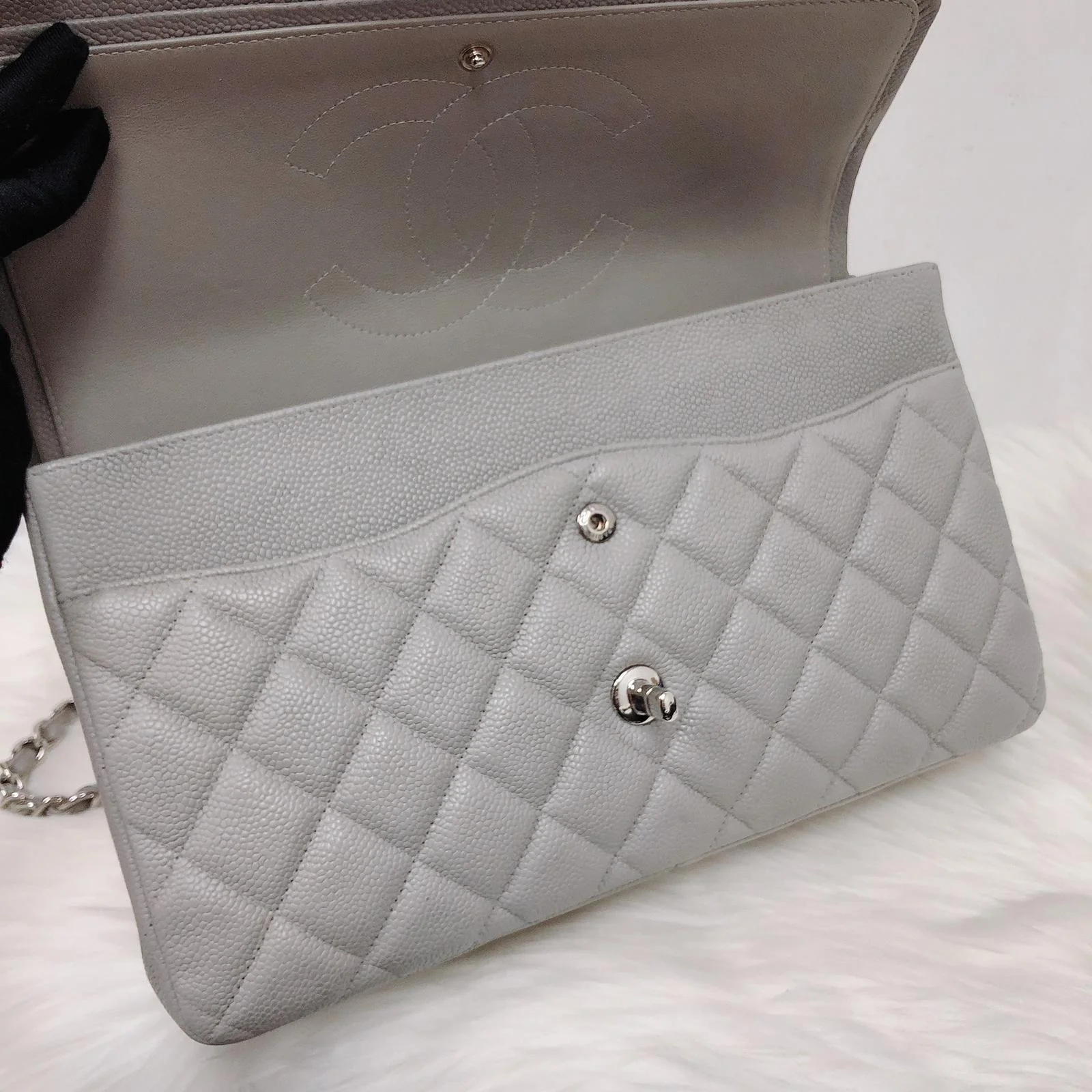 Classic Double Flap Jumbo Grey - Image 25