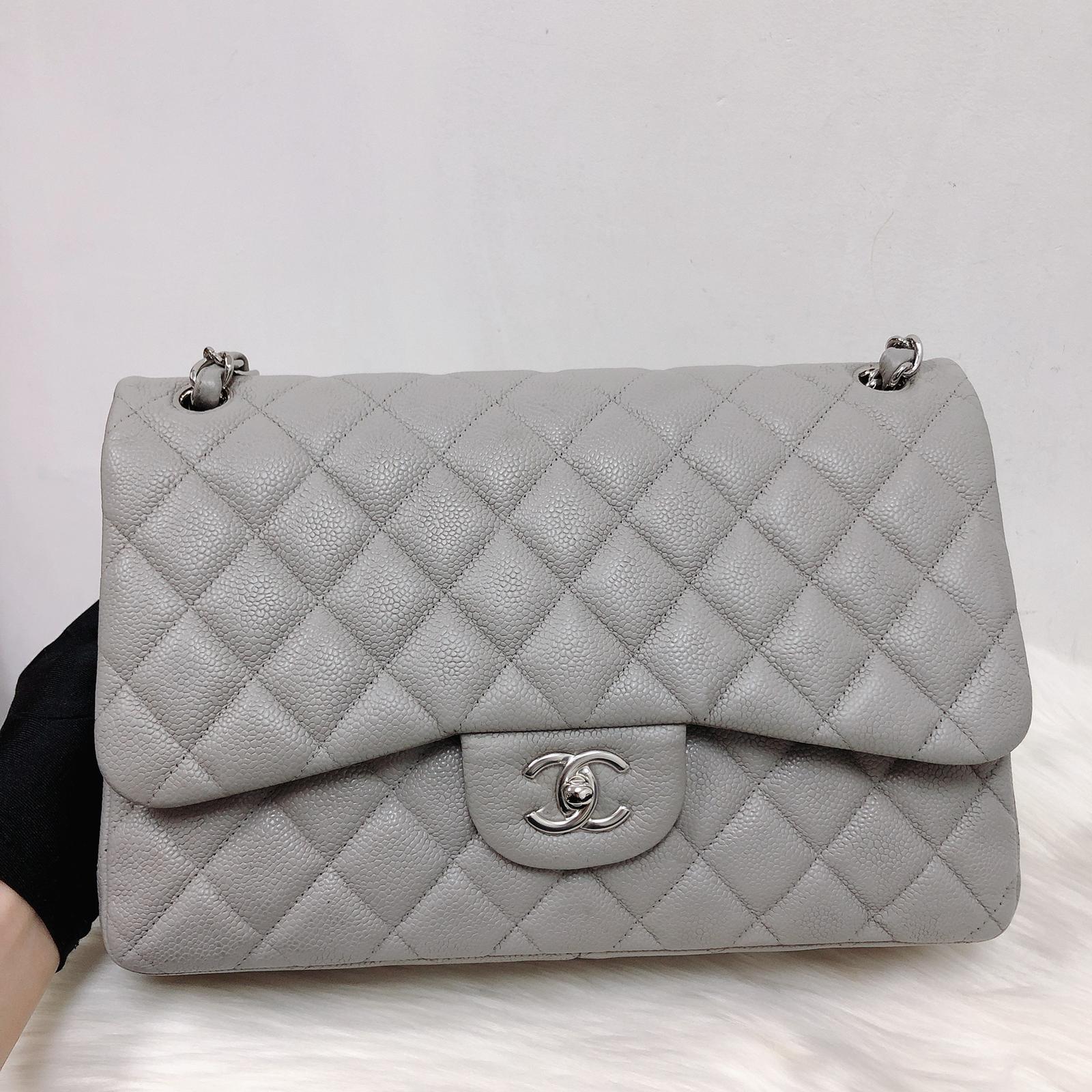 Classic Double Flap Jumbo Grey - Image 3