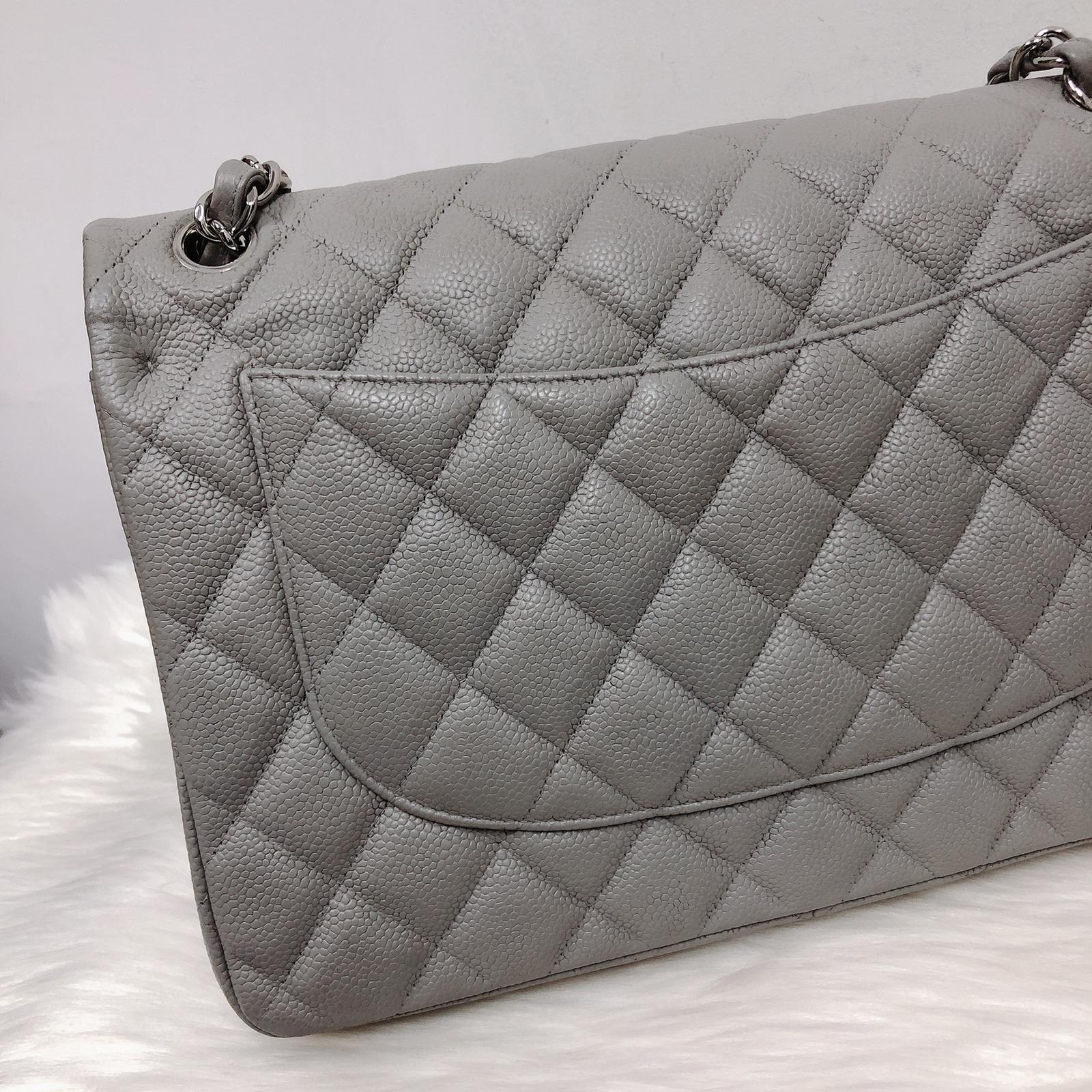 Classic Double Flap Jumbo Grey - Image 8