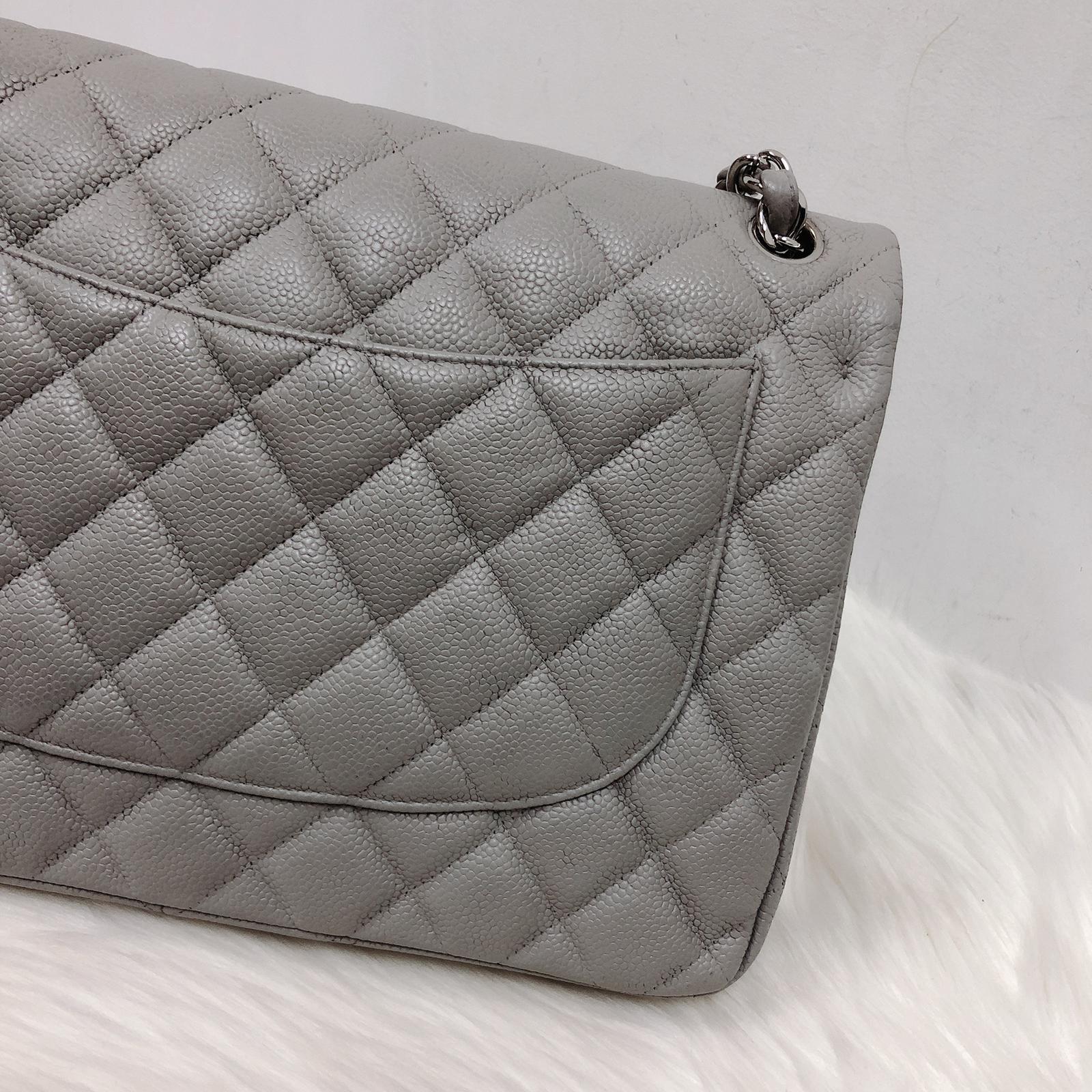 Classic Double Flap Jumbo Grey - Image 9