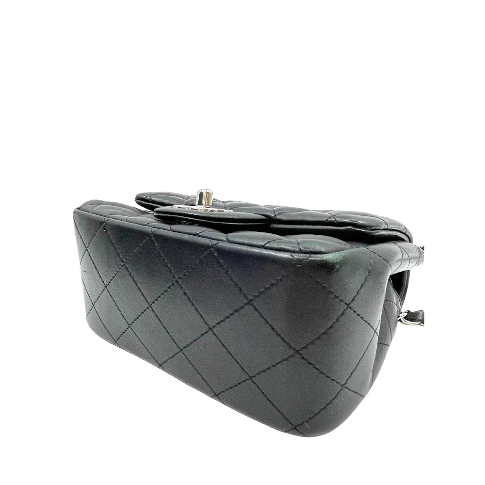 Classic Flap Square Mini Lambskin Black SHW - Image 2