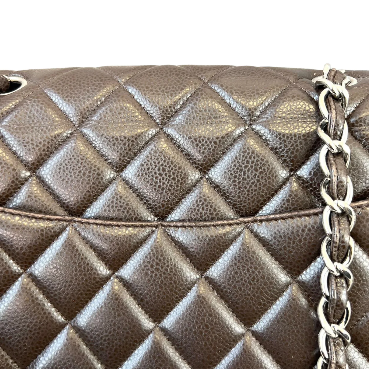Classic Jumbo Single Flap Brown SHW - Image 12