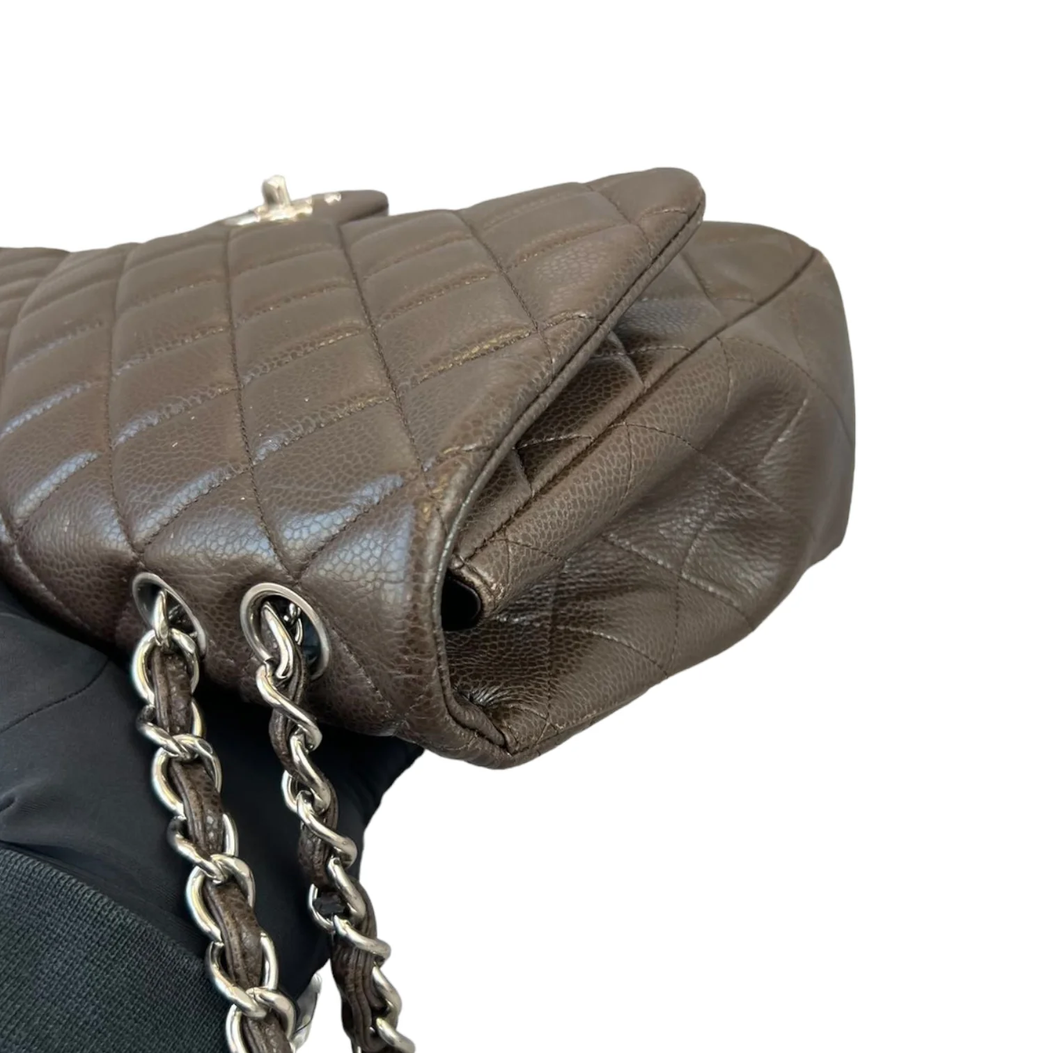 Classic Jumbo Single Flap Brown SHW - Image 14