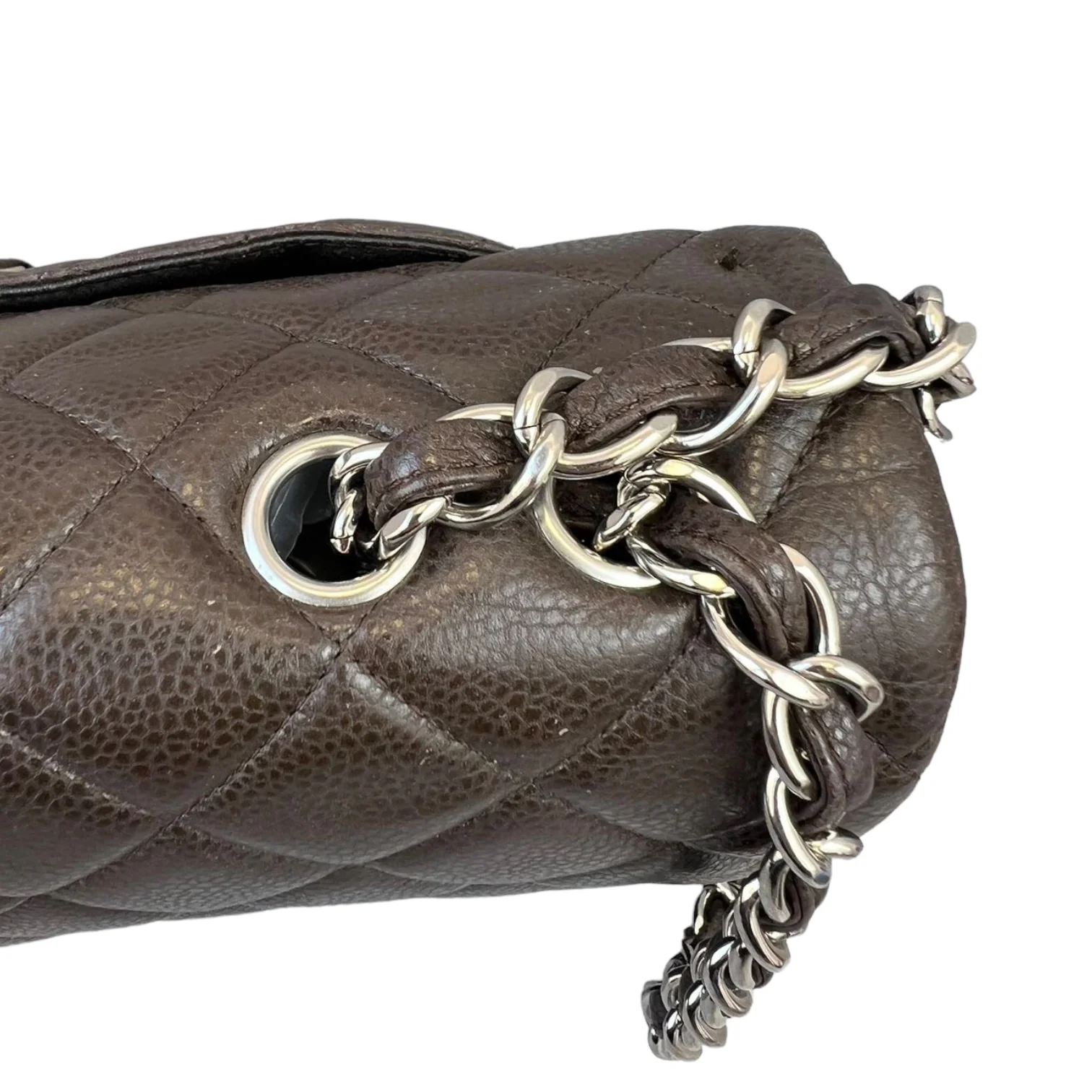Classic Jumbo Single Flap Brown SHW - Image 17