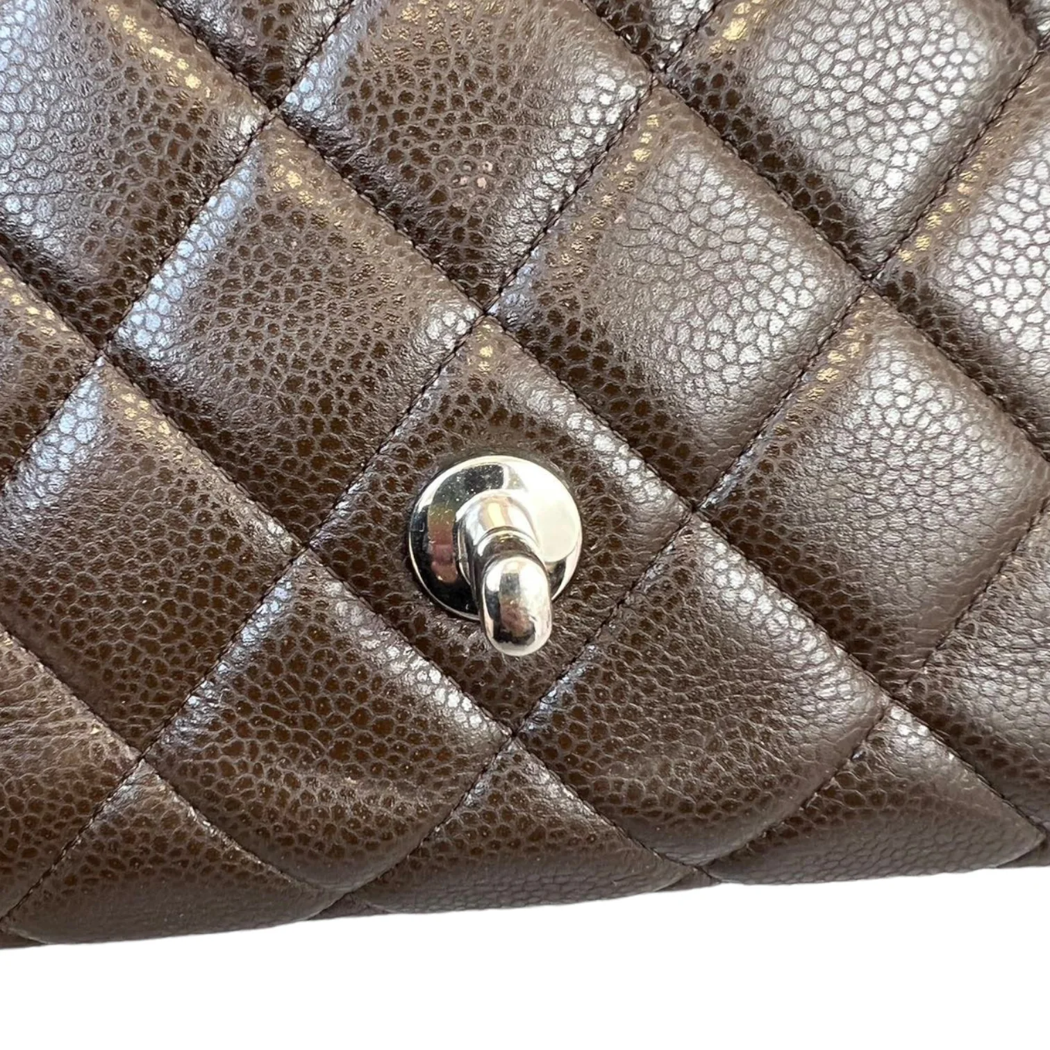 Classic Jumbo Single Flap Brown SHW - Image 4