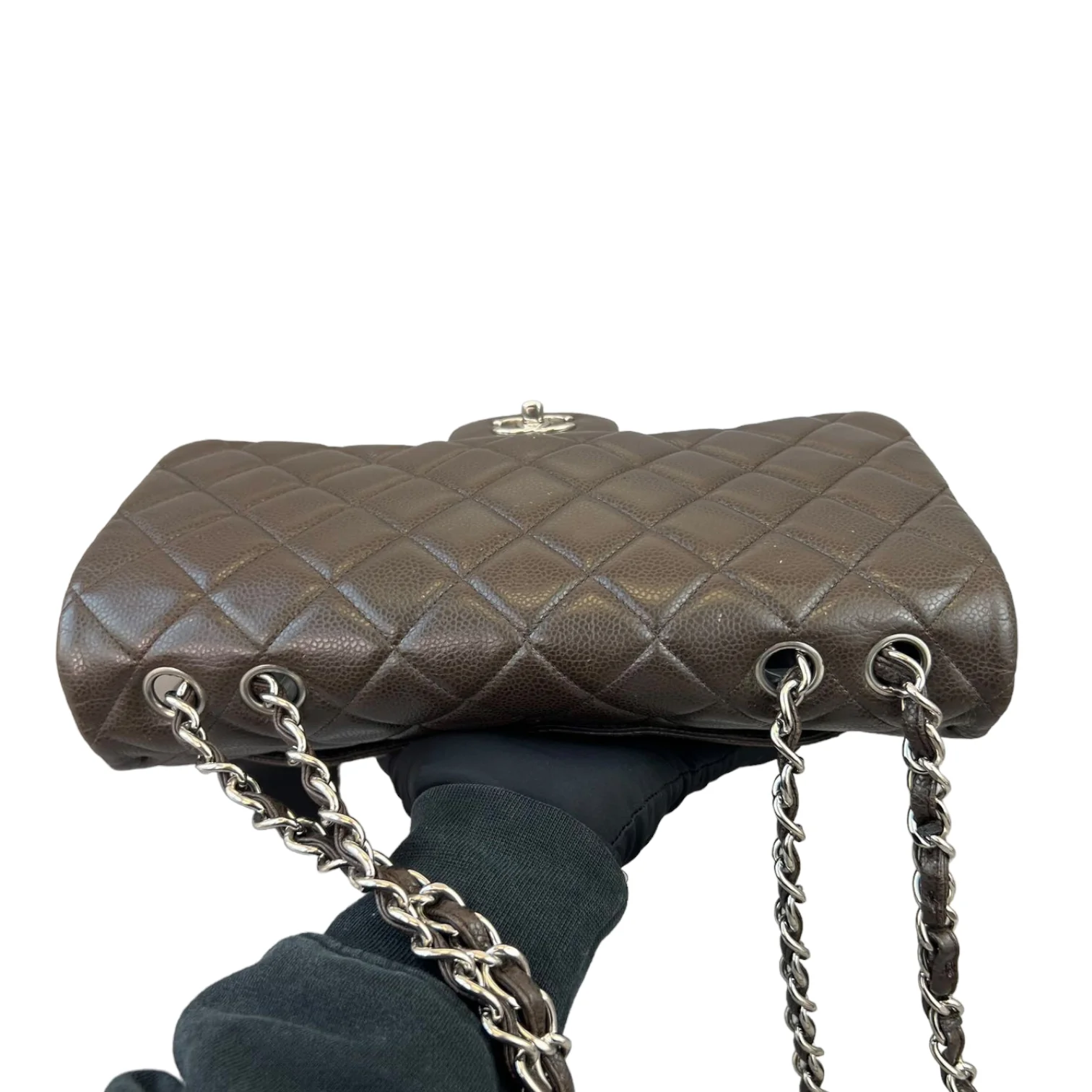 Classic Jumbo Single Flap Brown SHW - Image 5