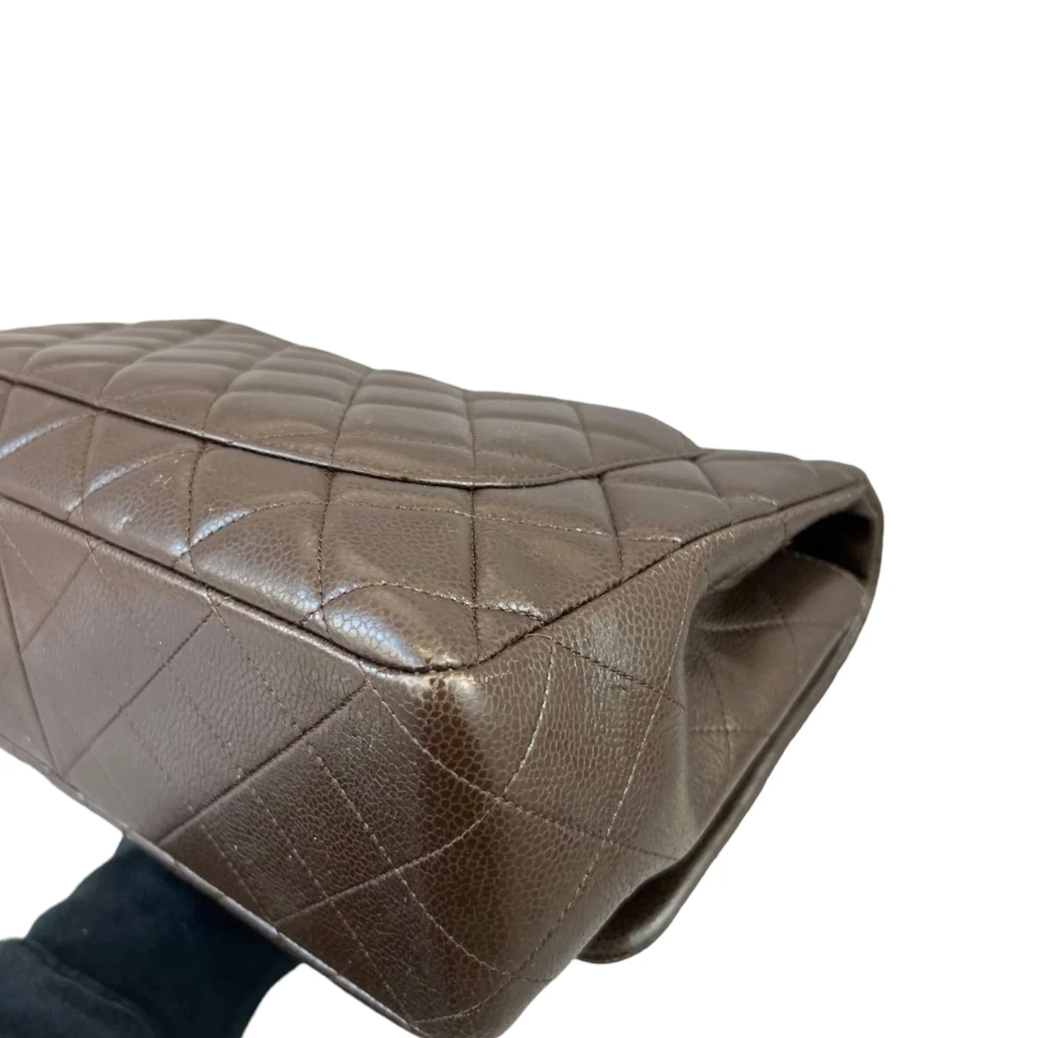 Classic Jumbo Single Flap Brown SHW - Image 9