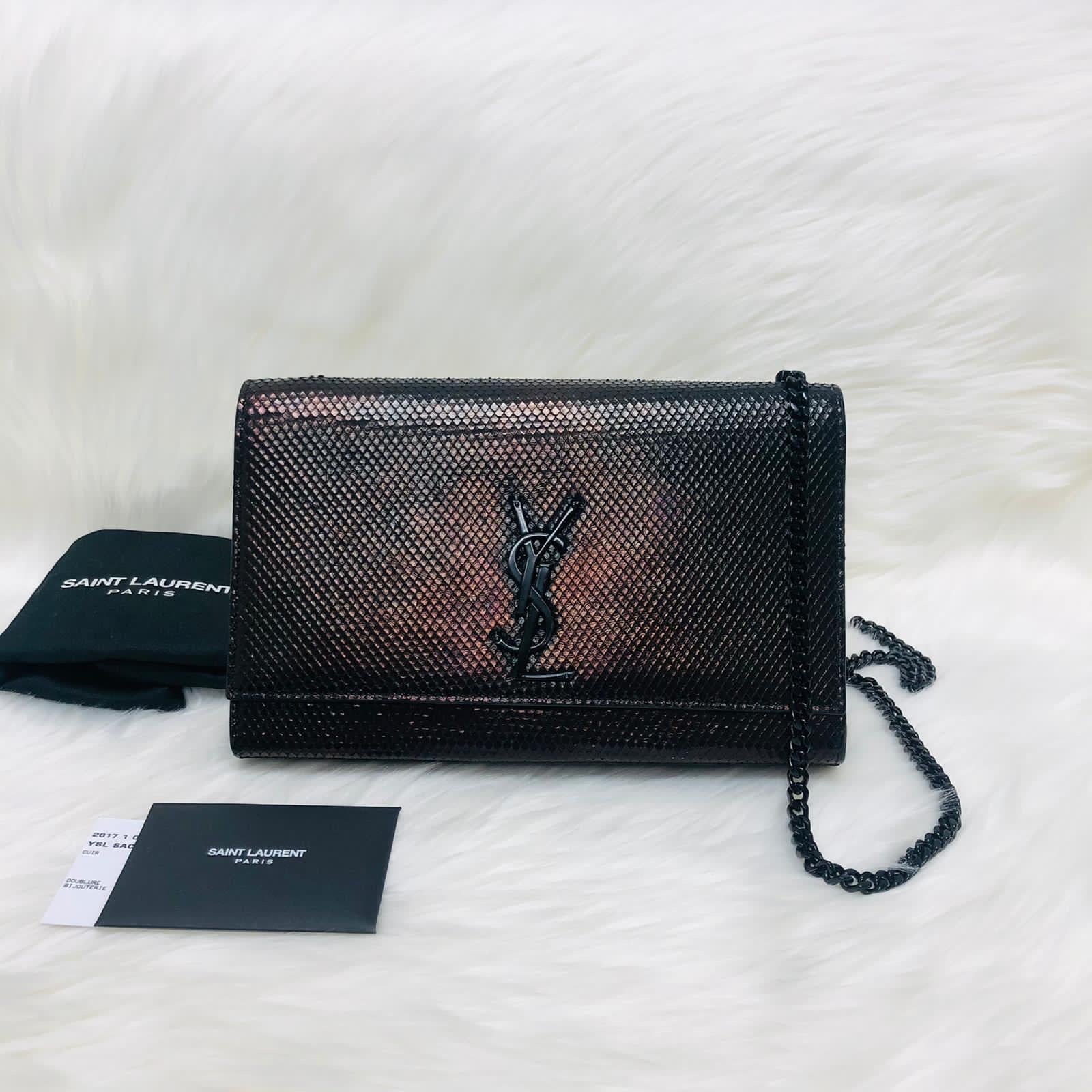 Classic Monogram Kate Satchel in Python-Effect Leather - Image 21