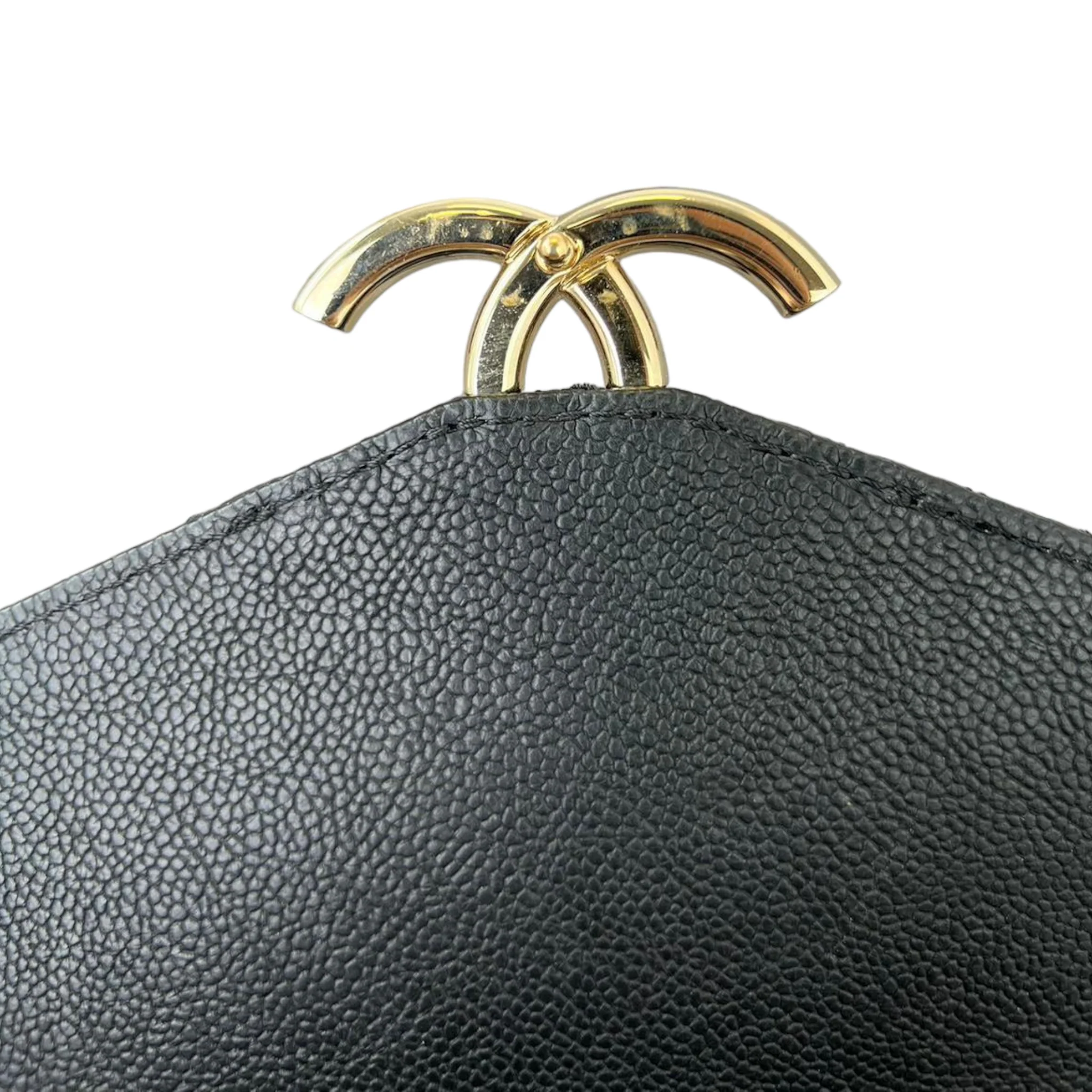 Coco Cuba CC Flap Caviar Leather Black GHW - Image 14