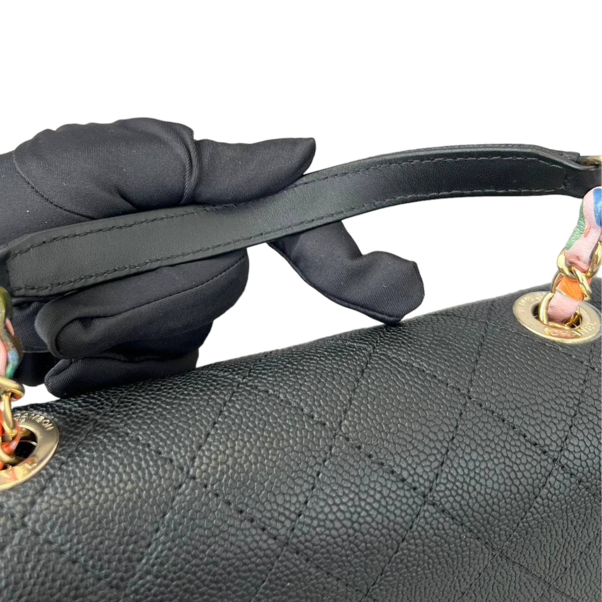Coco Cuba CC Flap Caviar Leather Black GHW - Image 16