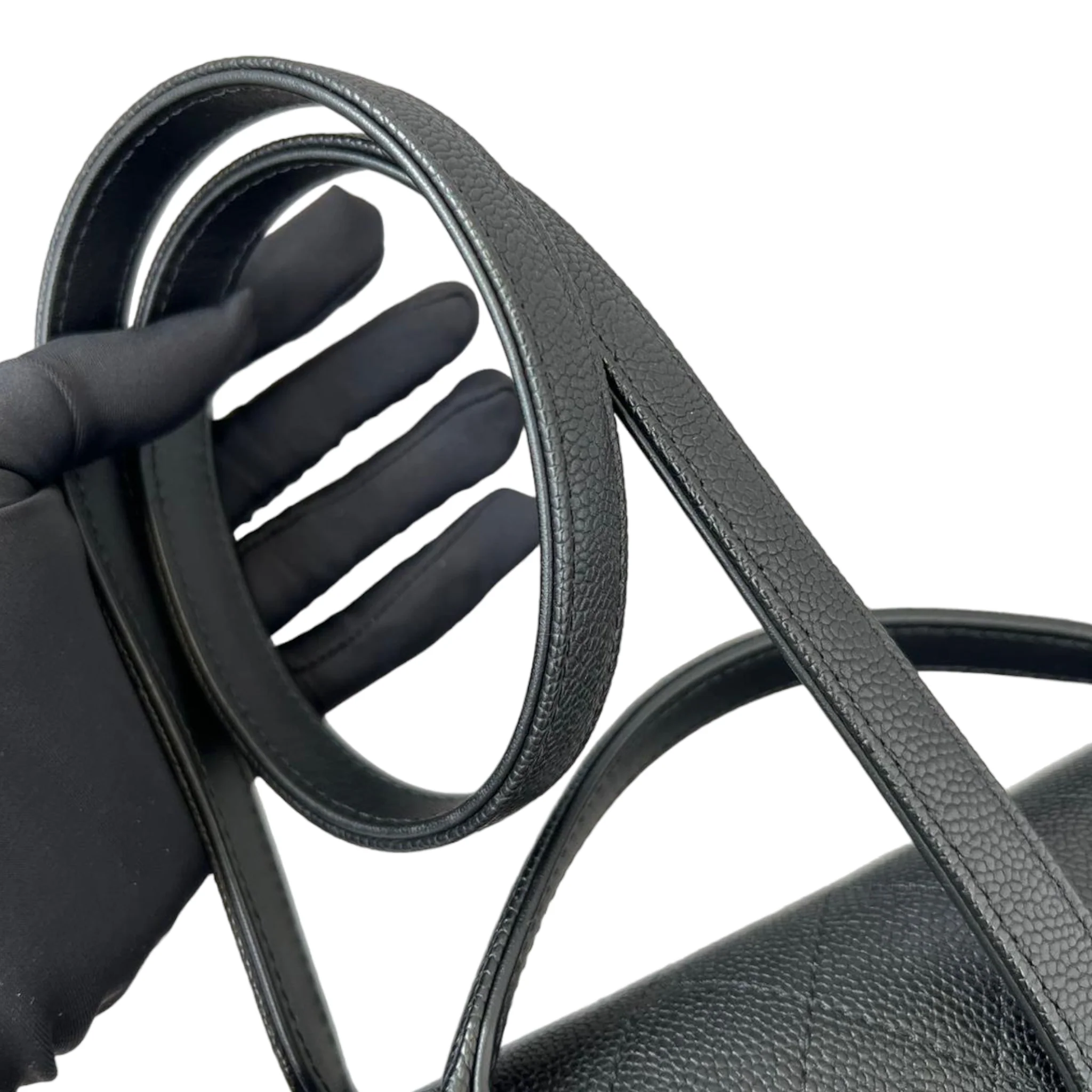 Coco Cuba CC Flap Caviar Leather Black GHW - Image 17