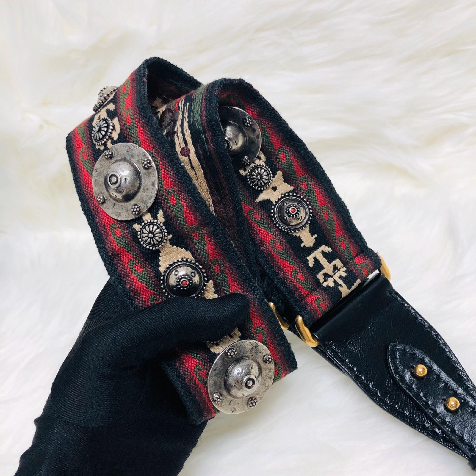 Lady Dior Bag Cannage Lambskin Leather Medium Black with Embellished Strap - Image 15