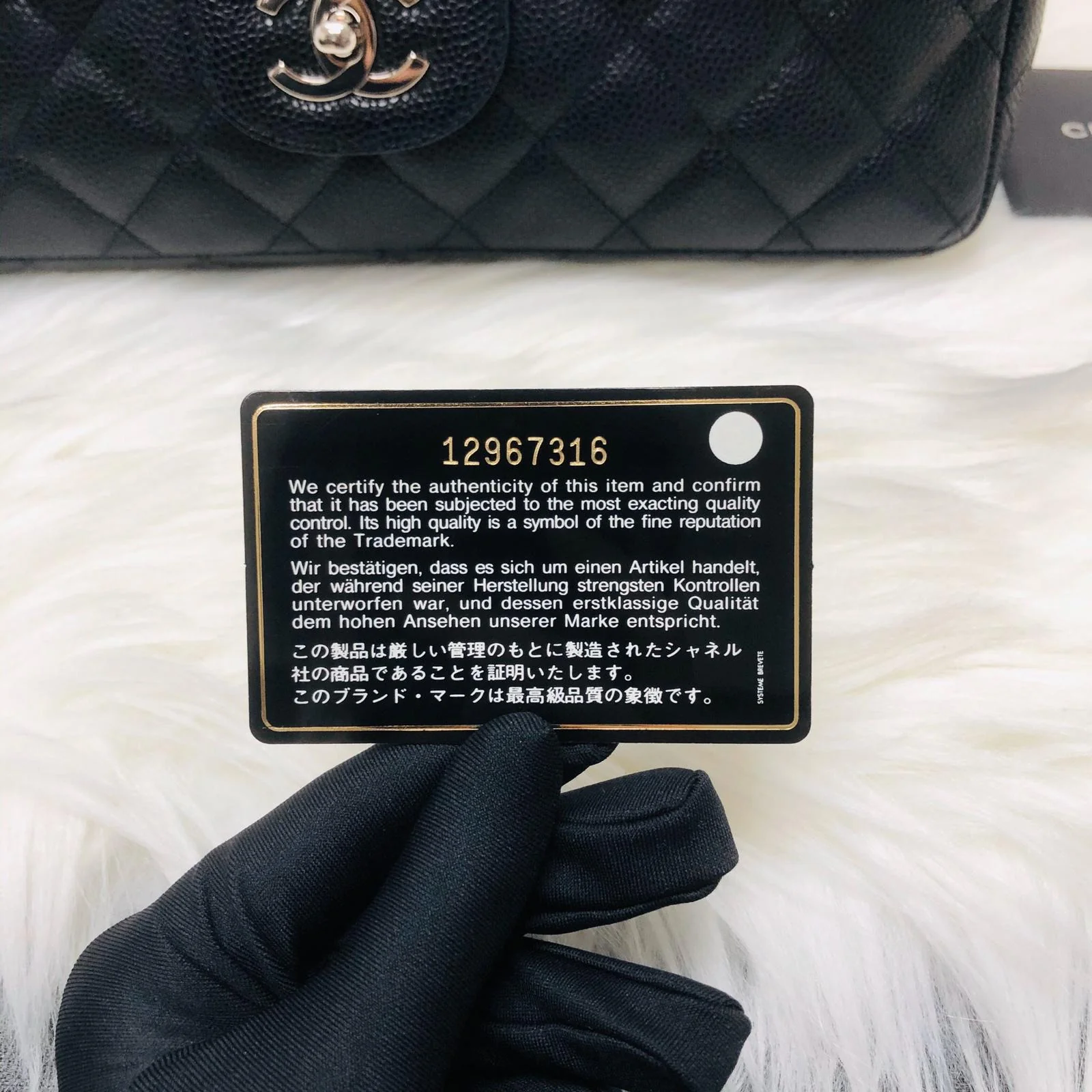 Single Flap Classic Jumbo in Black Caviar with SHW - Image 19