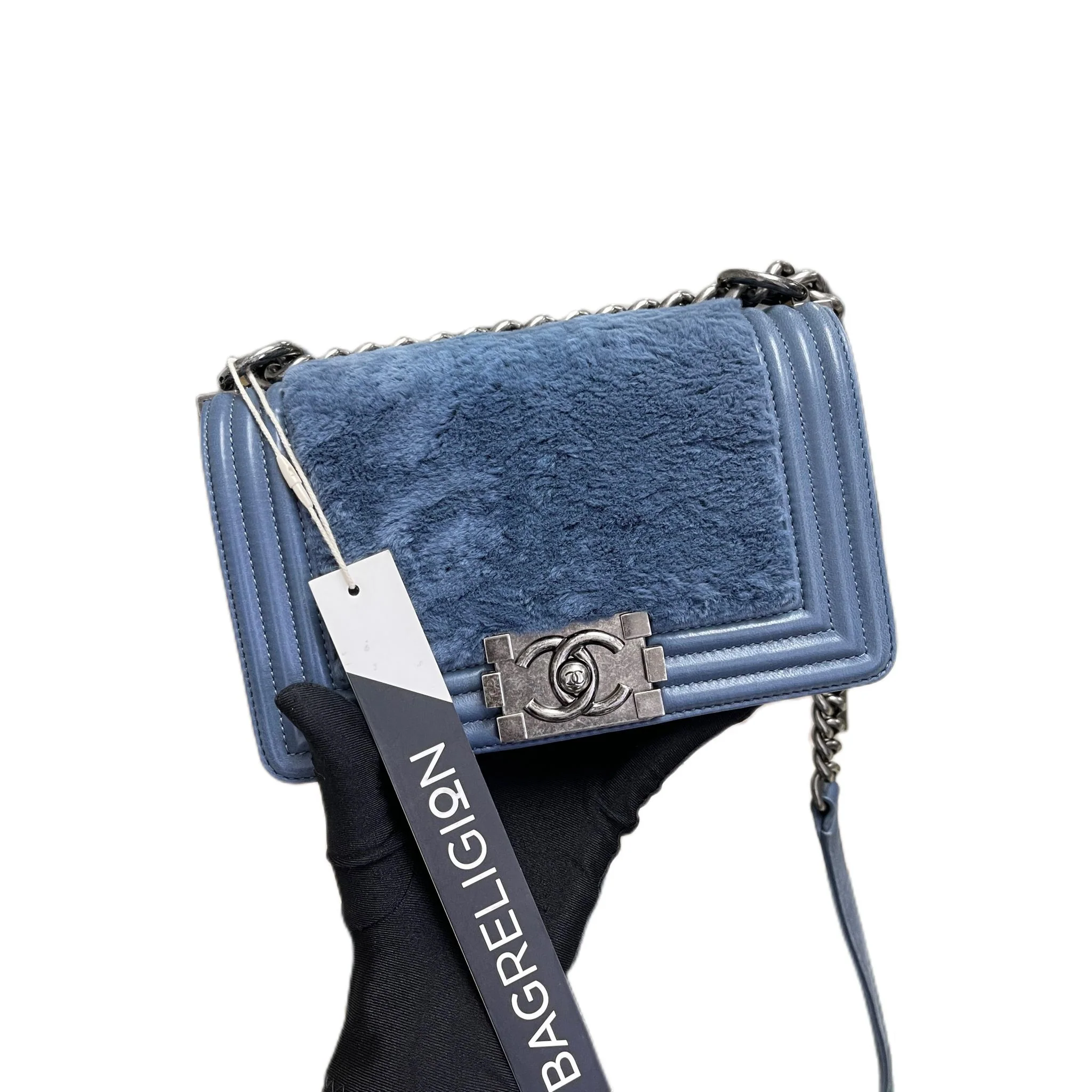Small Boy Lambskin Fur Blue RHW - Image 2
