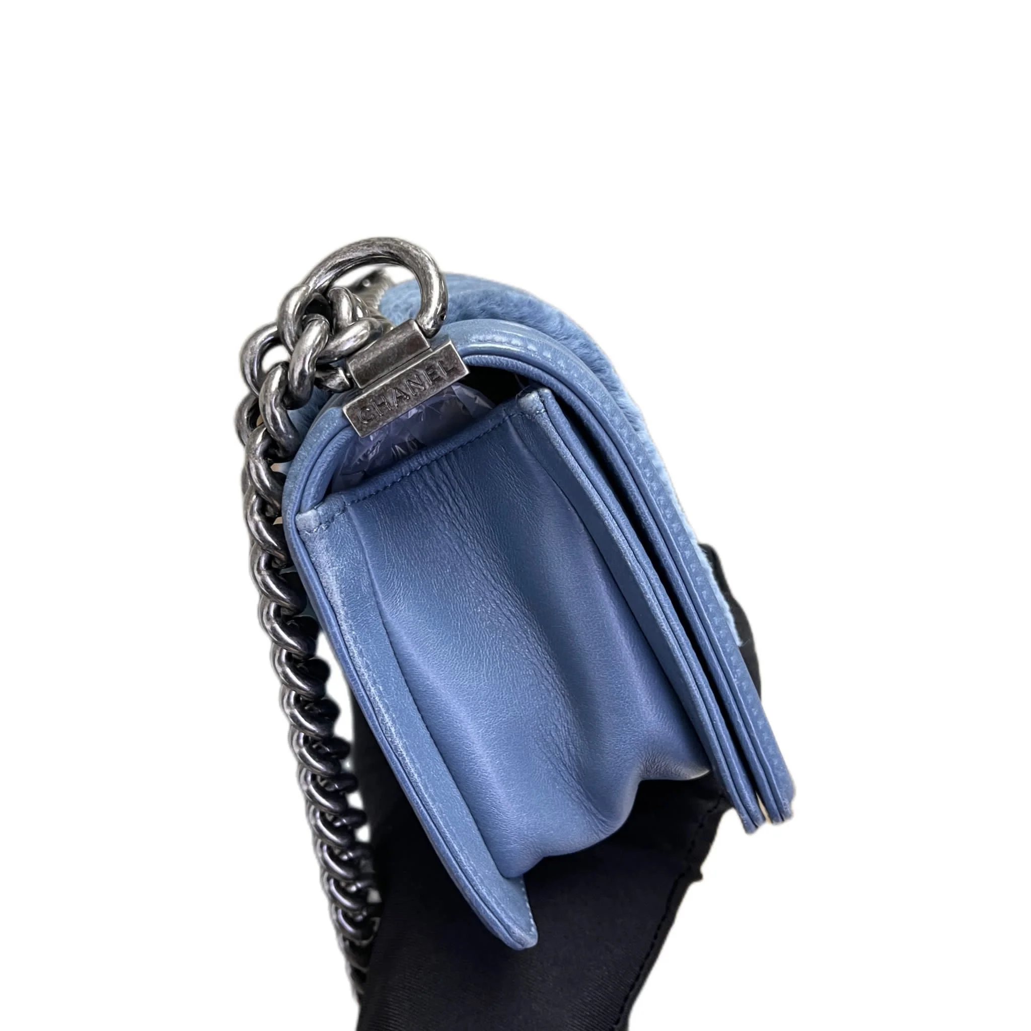 Small Boy Lambskin Fur Blue RHW - Image 4