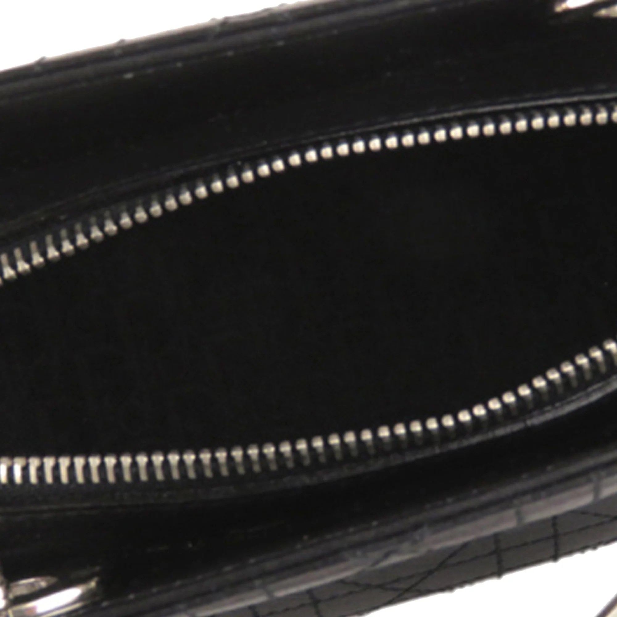 Cannage Lady Dior East West Leather Handbag Black - Image 4