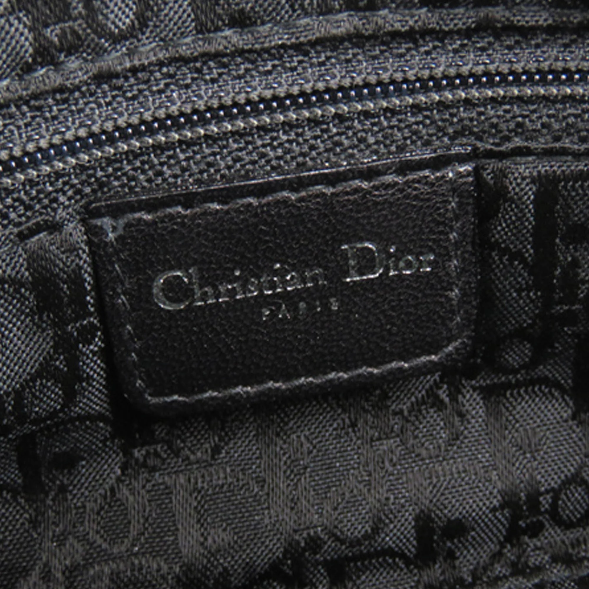 Cannage Lady Dior East West Leather Handbag Black - Image 5