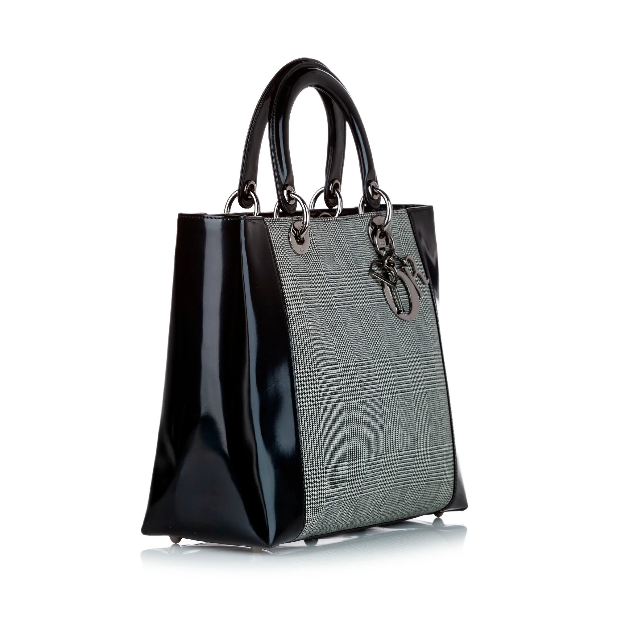 Dior Lady Dior Canvas Satchel Gray - Image 2