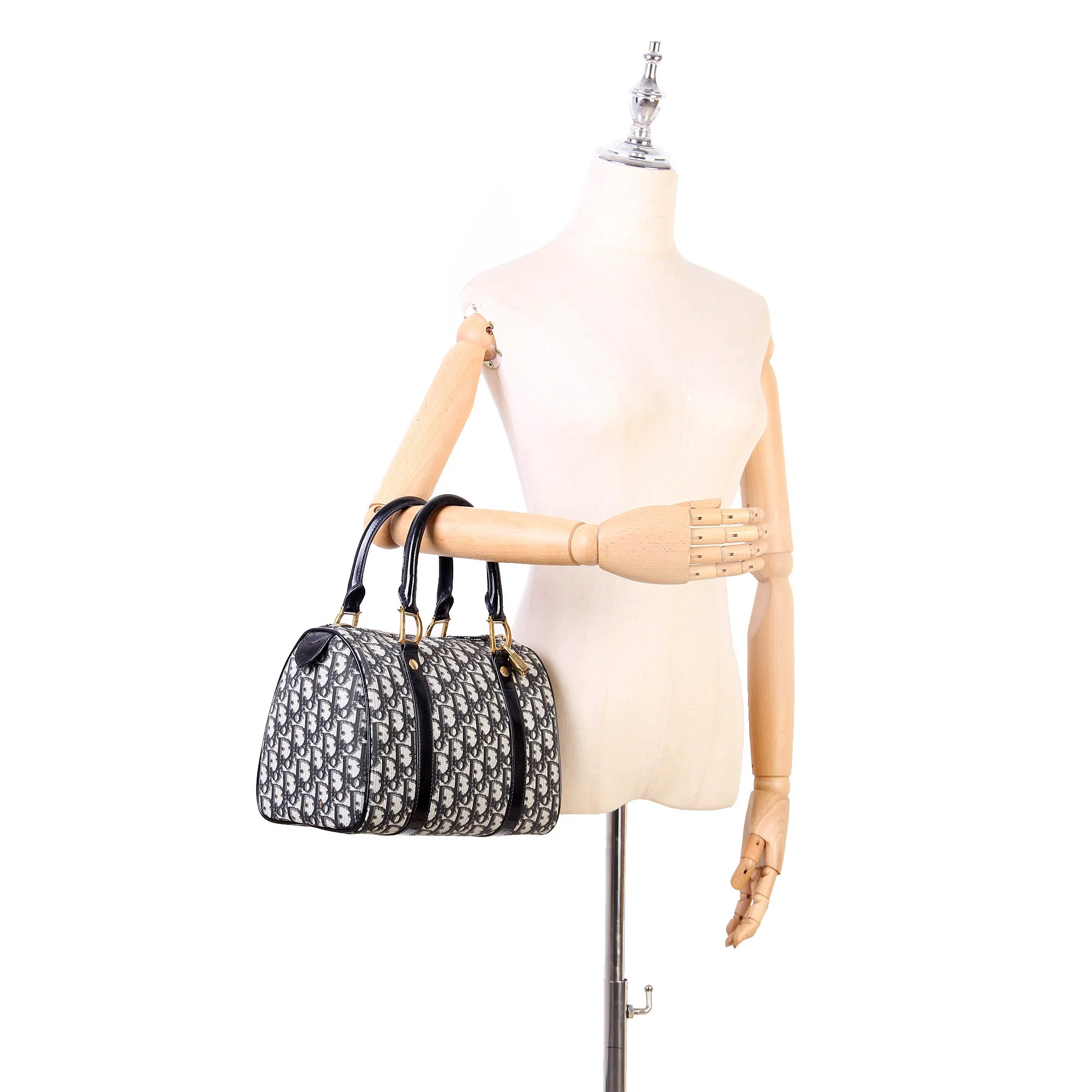 Dior Oblique Canvas Boston Bag Black - Image 11