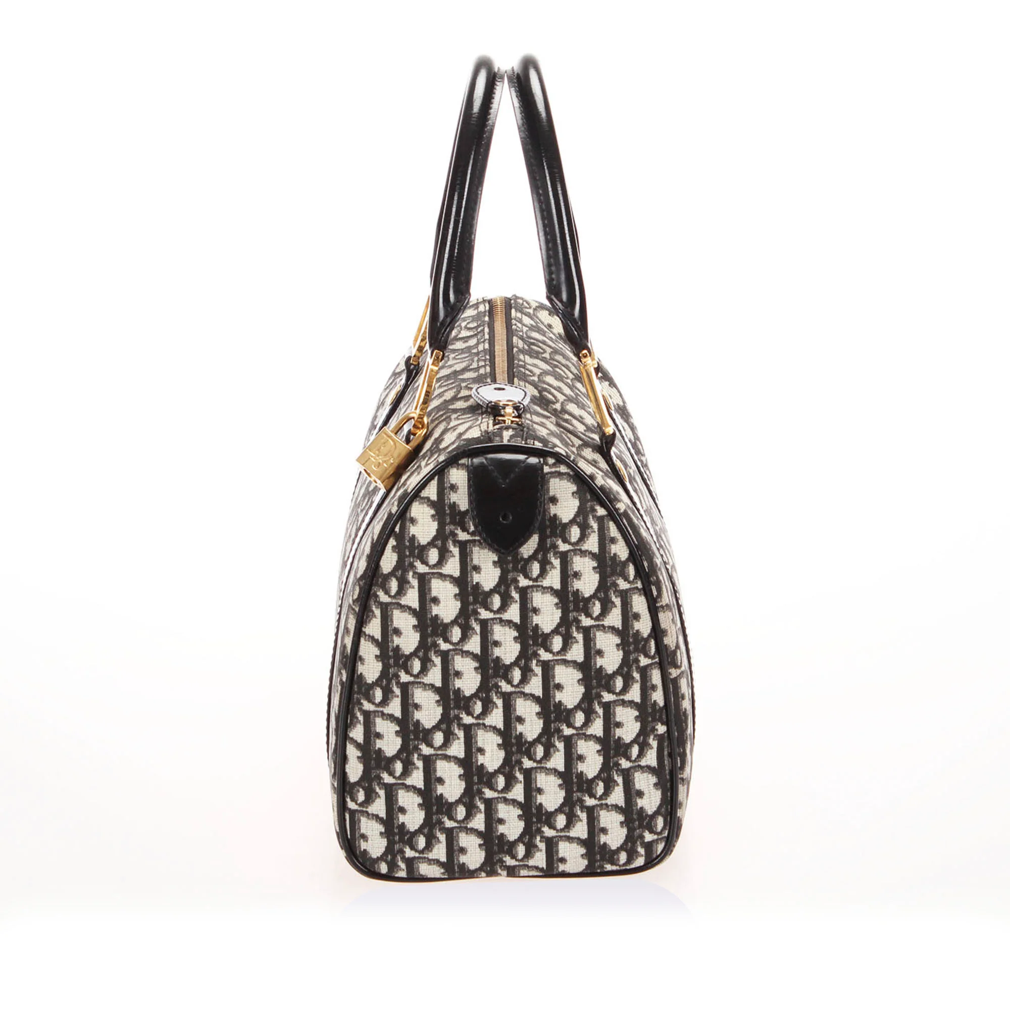 Dior Oblique Canvas Boston Bag Black - Image 2