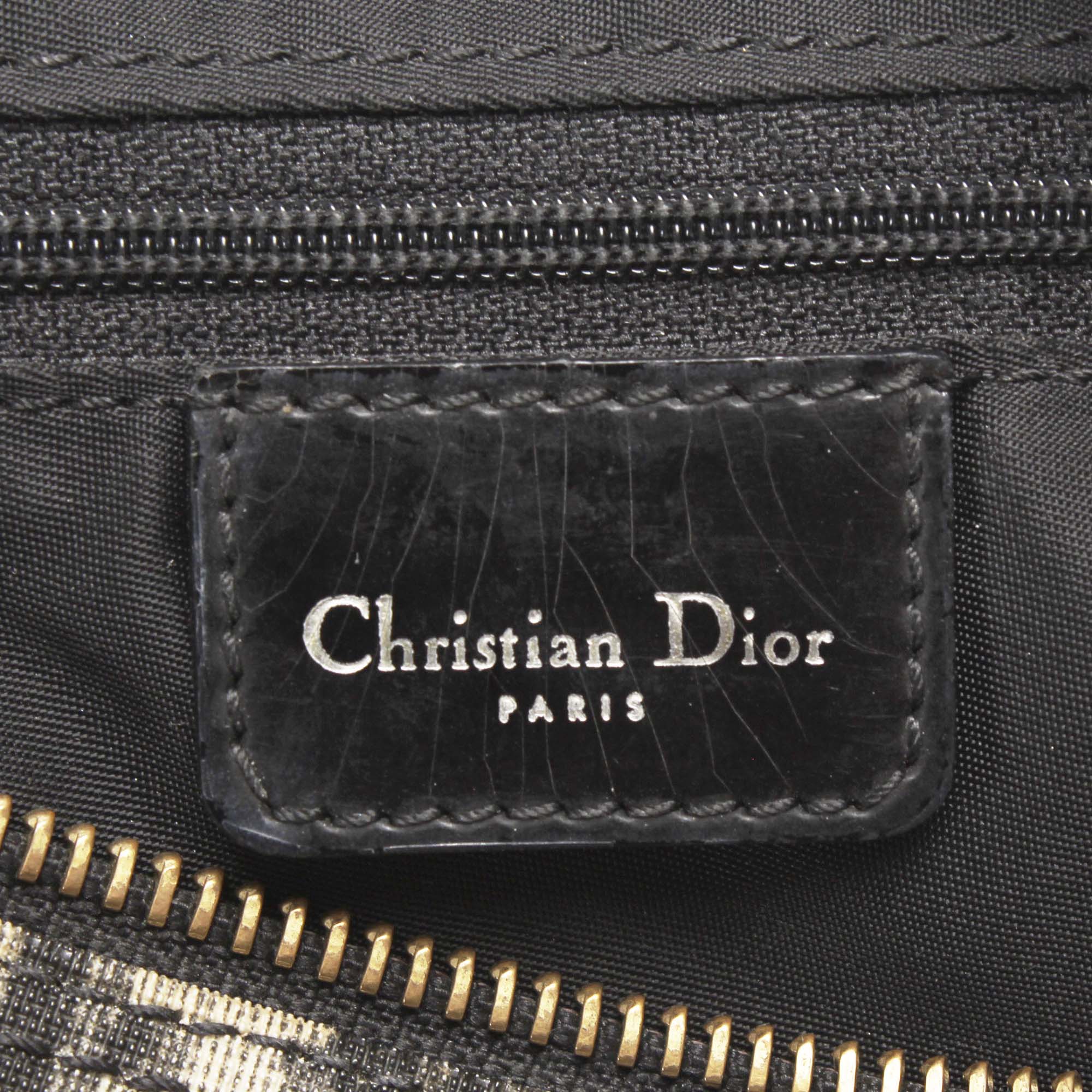 Dior Oblique Canvas Boston Bag Black - Image 6