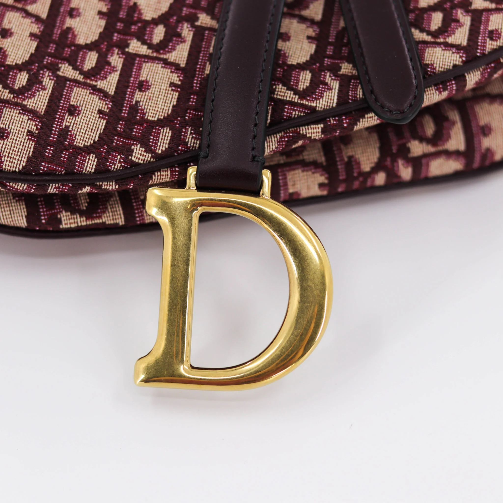 Oblique saddle bag burgundy - Image 17