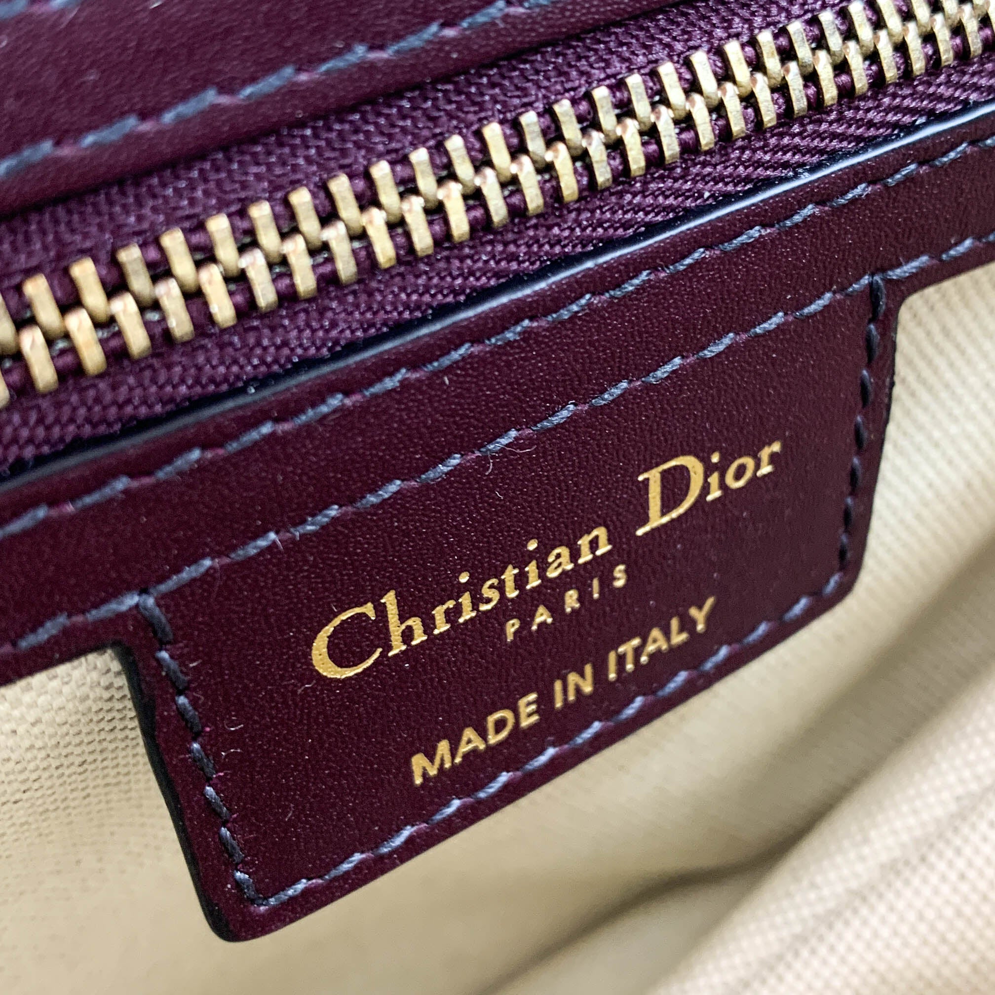 Oblique saddle bag burgundy - Image 5