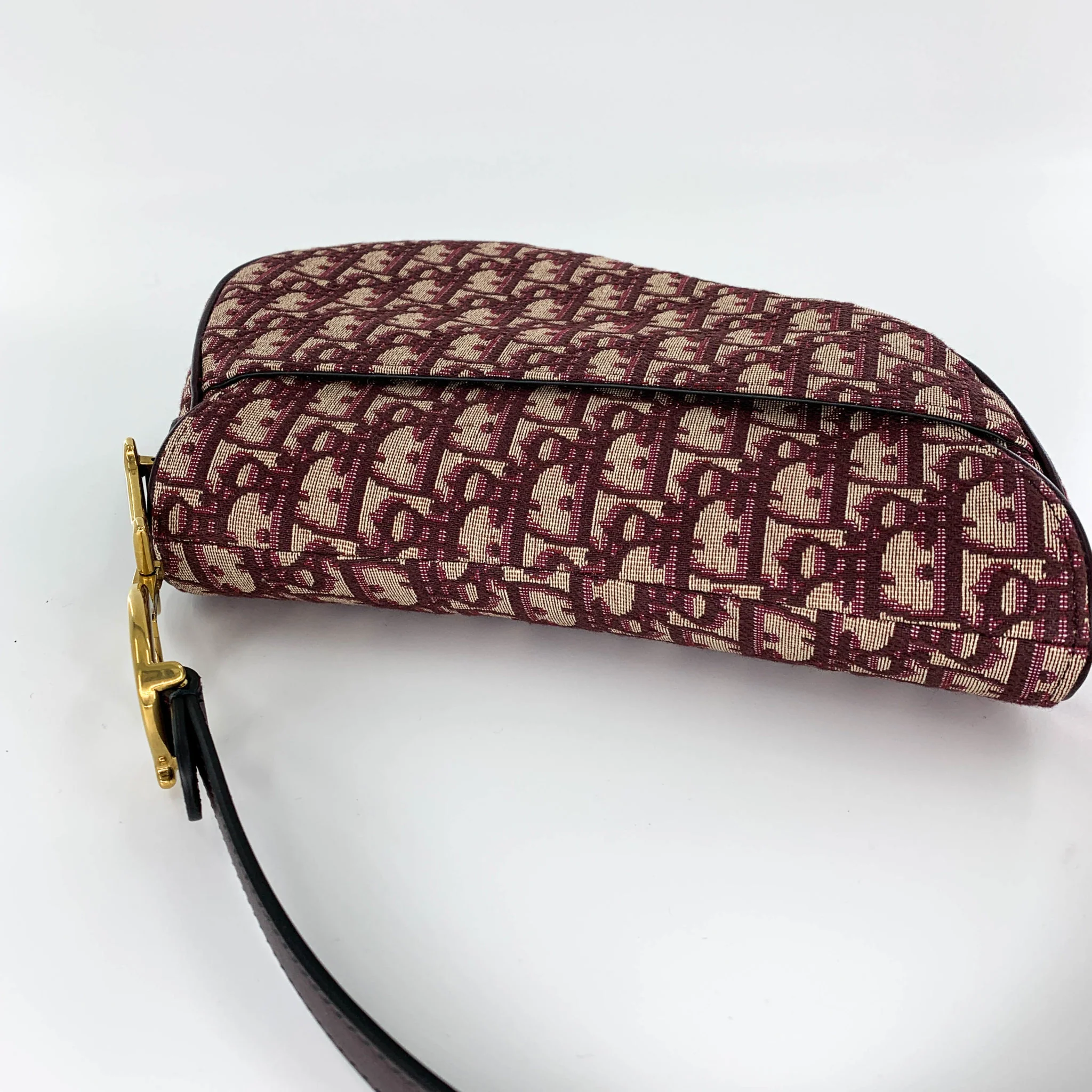 Oblique saddle bag burgundy - Image 6