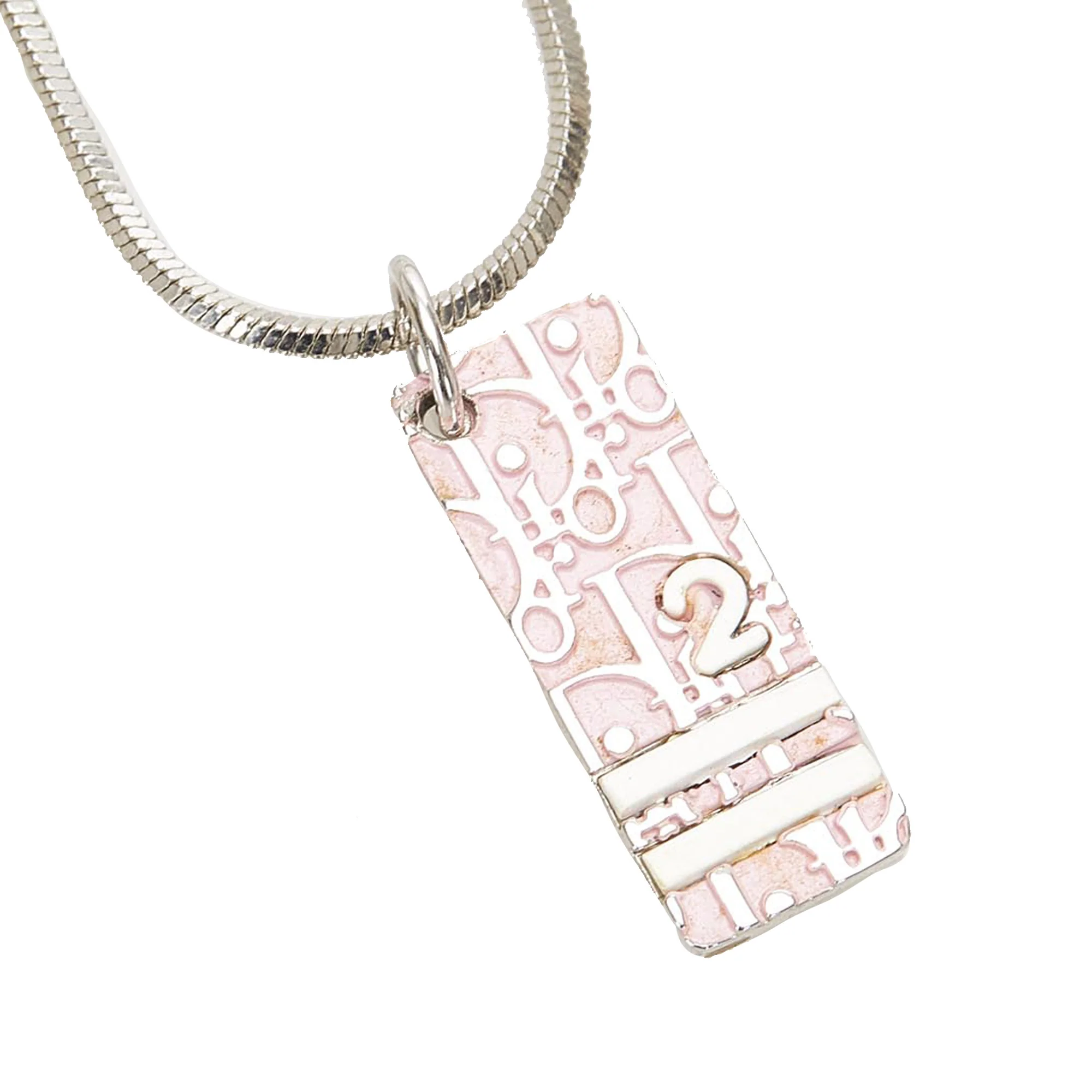 Oblique Trotter Pendant Necklace Pink - Image 2