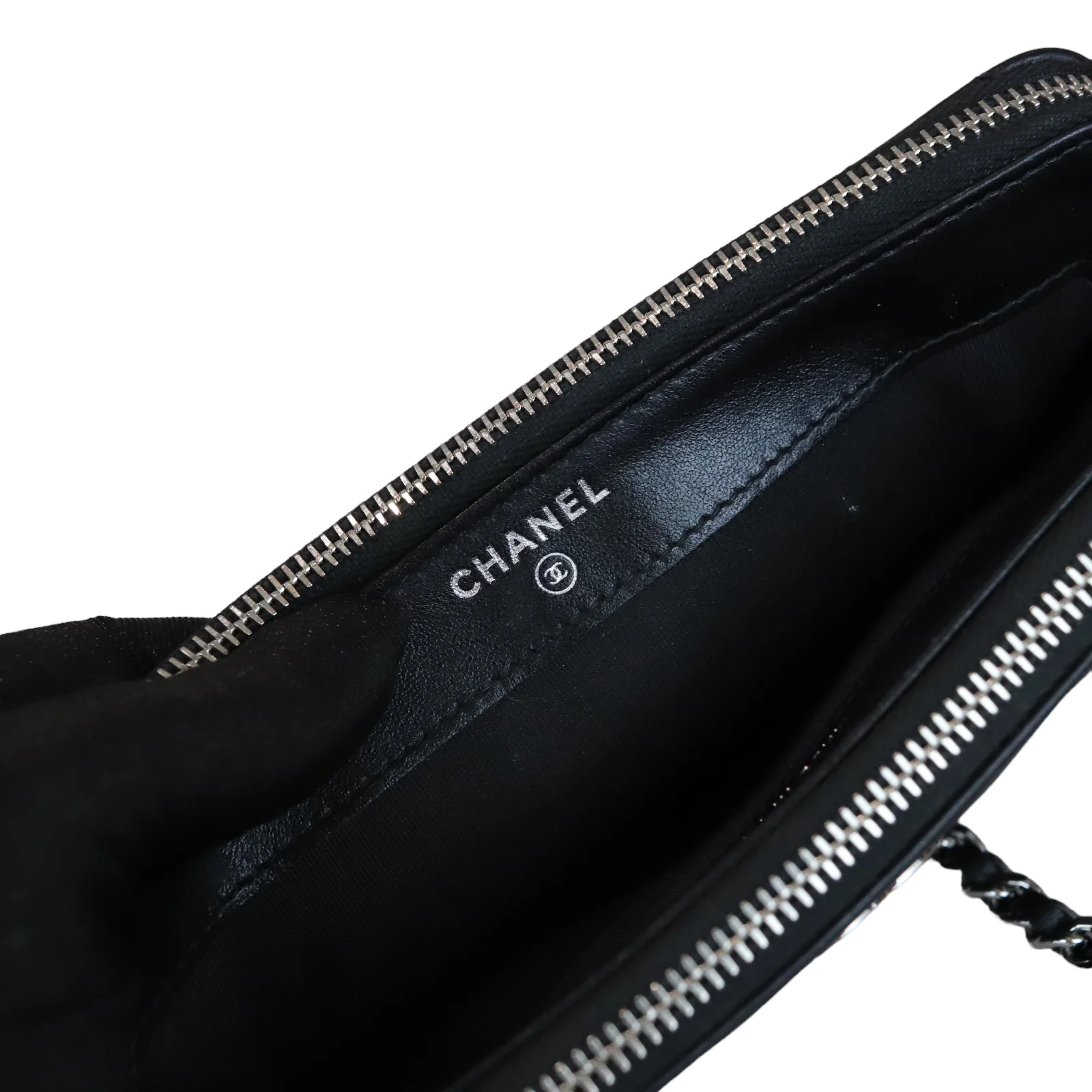Double Zip WOC Chevron Black SHW - Image 14