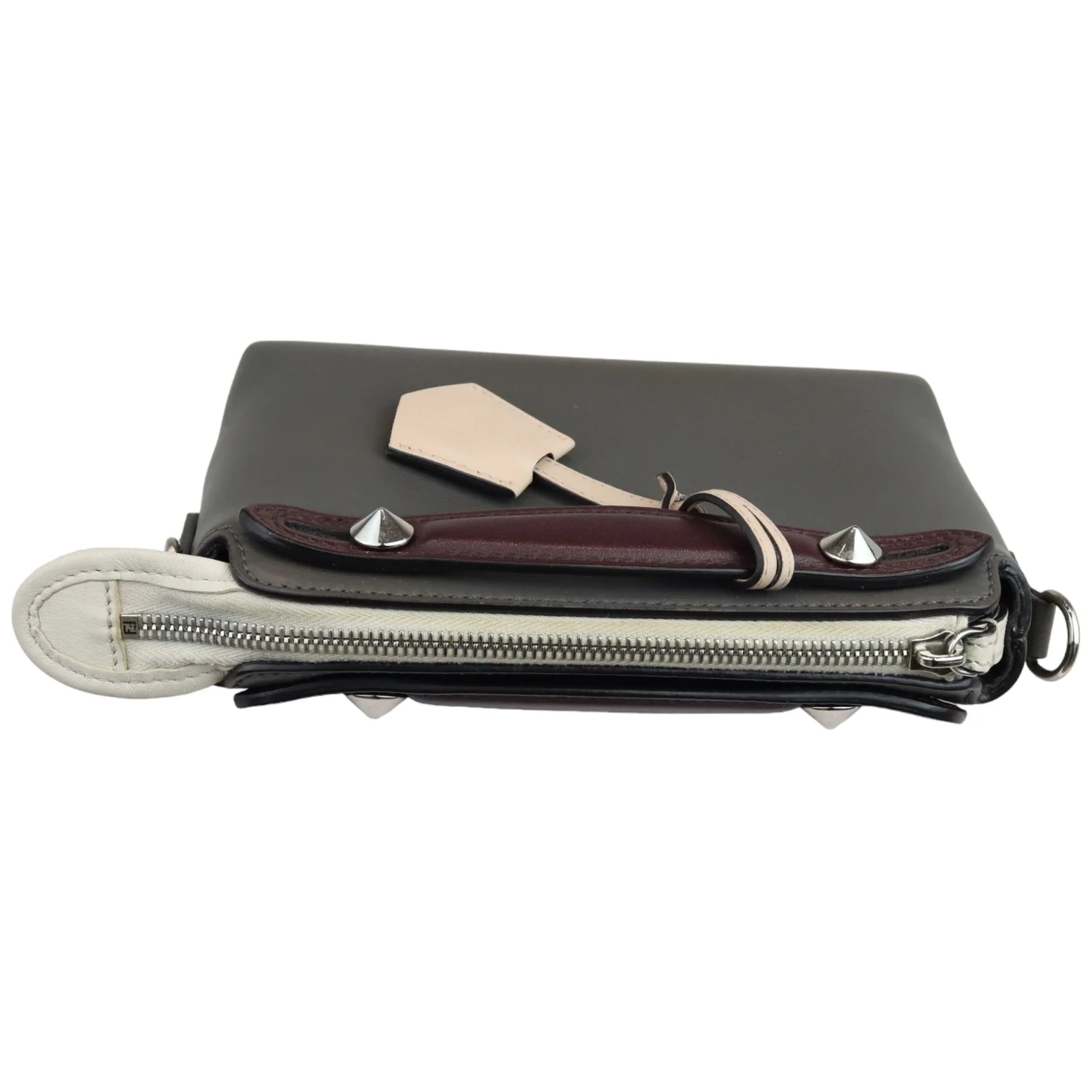 By The Way Multicolor Satchel Calfskin in Grey SHW - Image 13