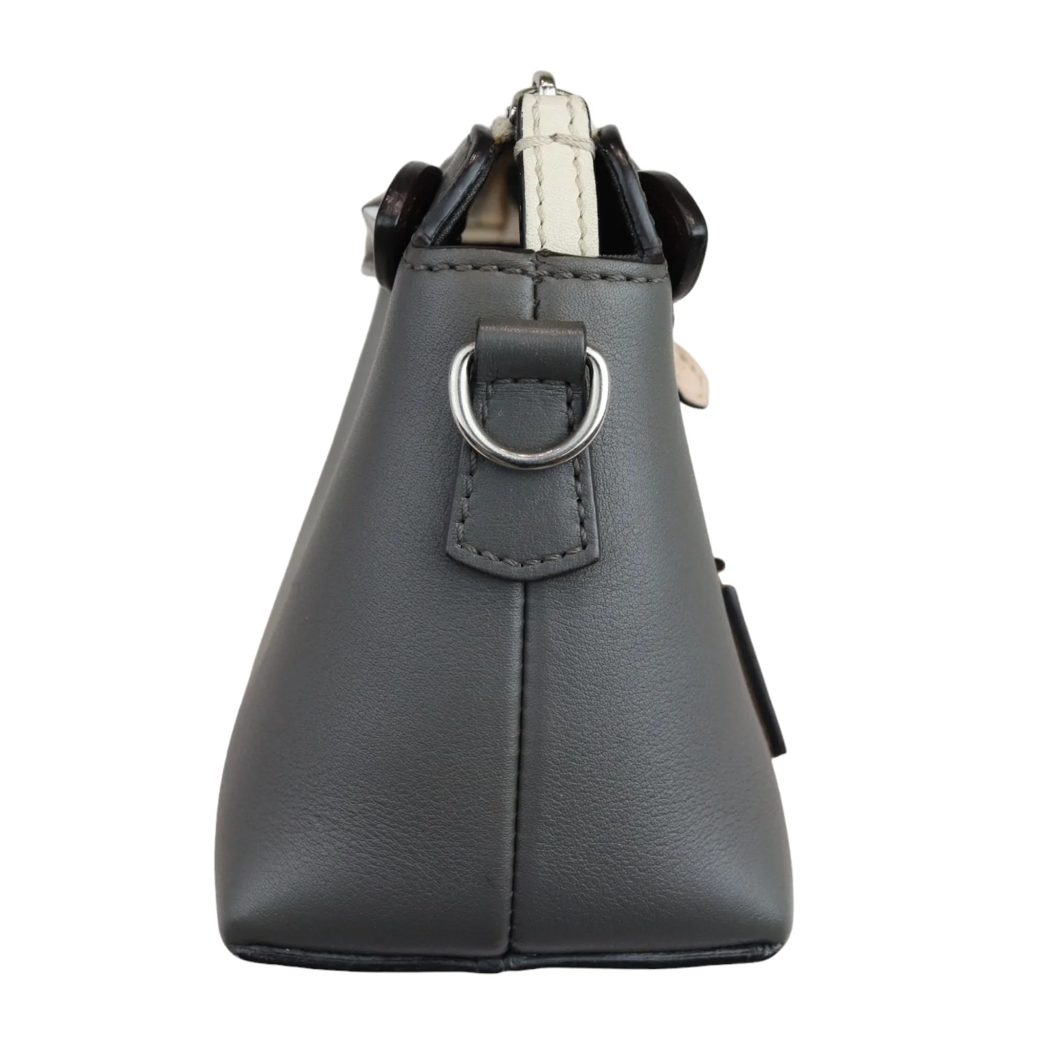 By The Way Multicolor Satchel Calfskin in Grey SHW - Image 5