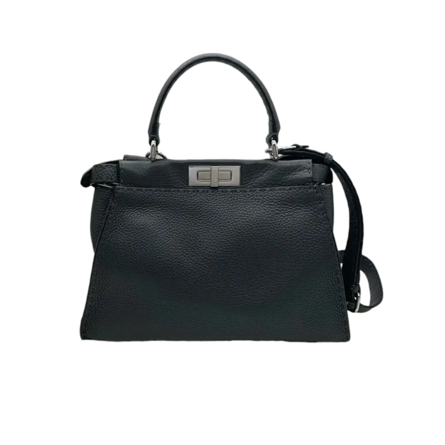 Cuoio Romano Selleria Bi-Color Medium Peekaboo Black SHW