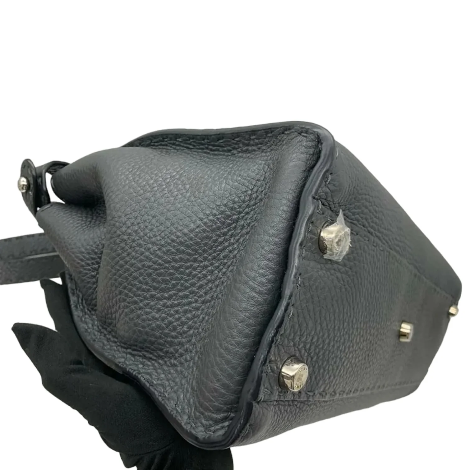 Cuoio Romano Selleria Bi-Color Medium Peekaboo Black SHW - Image 11