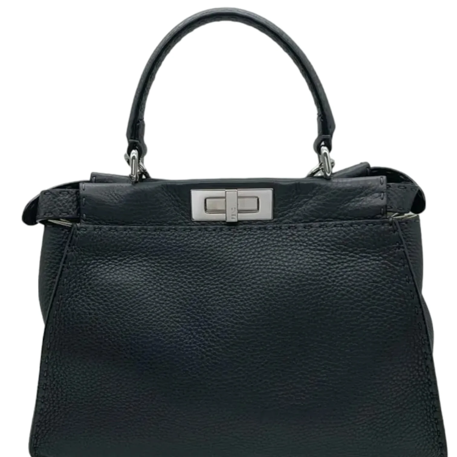 Cuoio Romano Selleria Bi-Color Medium Peekaboo Black SHW - Image 2