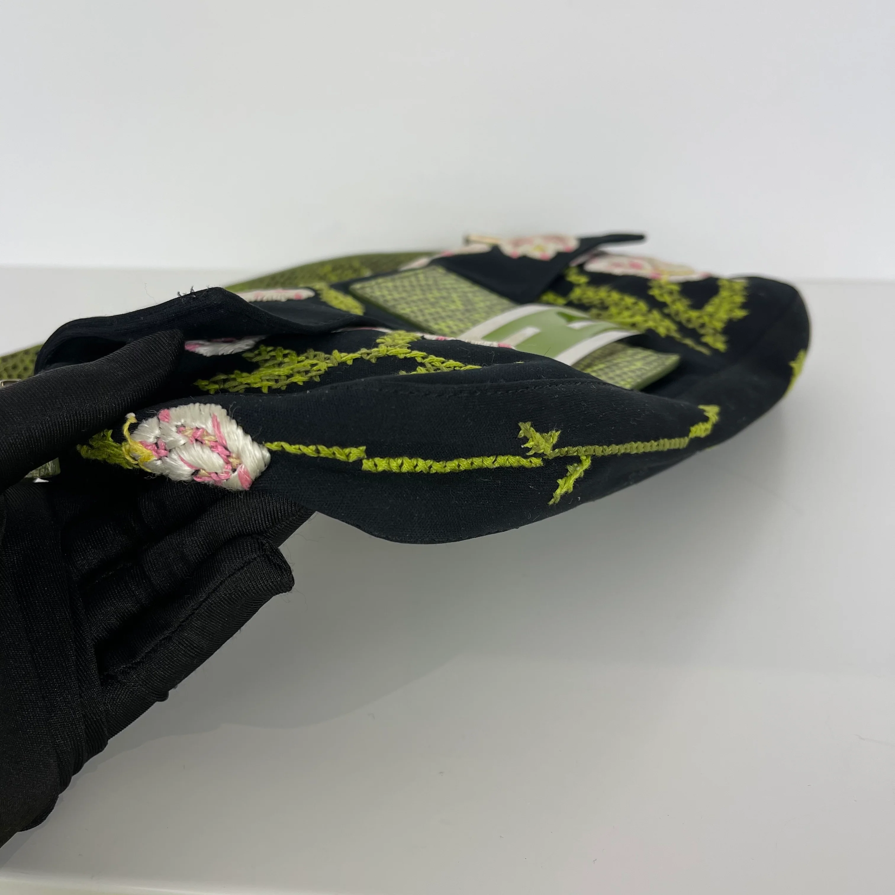 Embroidered Flowers and Lizard Trim Baguette - Image 18