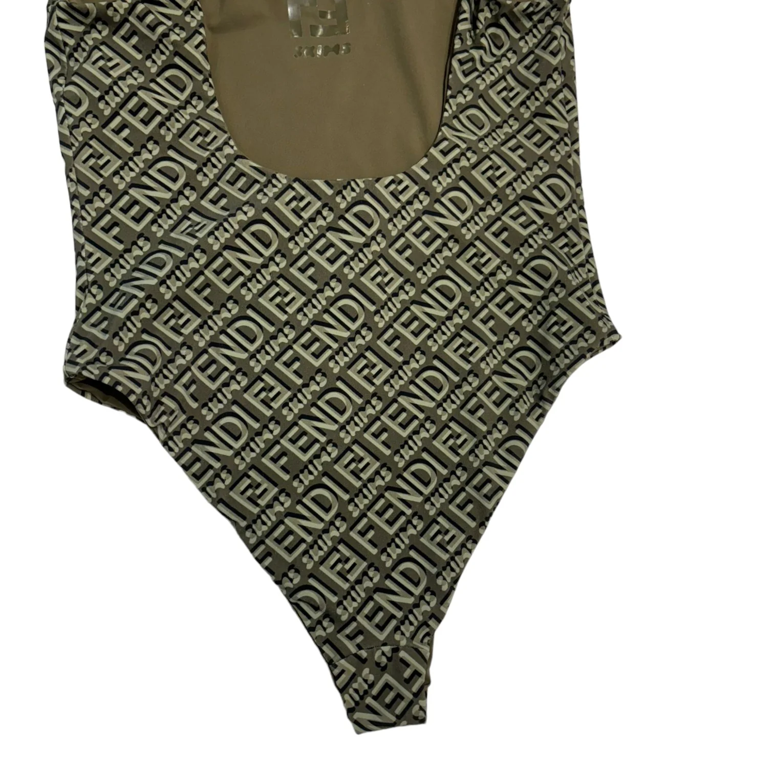 High Leg One-Piece Swimsuit Green Size Medium - Image 8